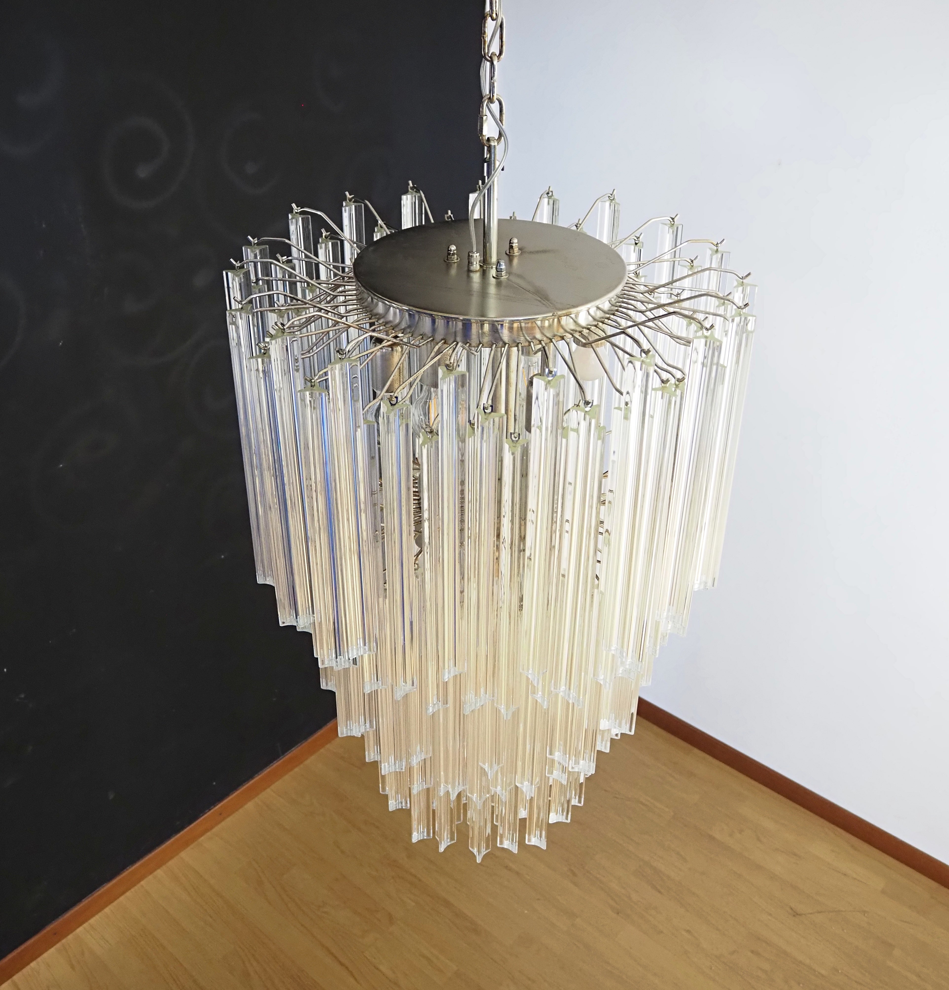 Murano Chandelier 187 Clear Prism Glass