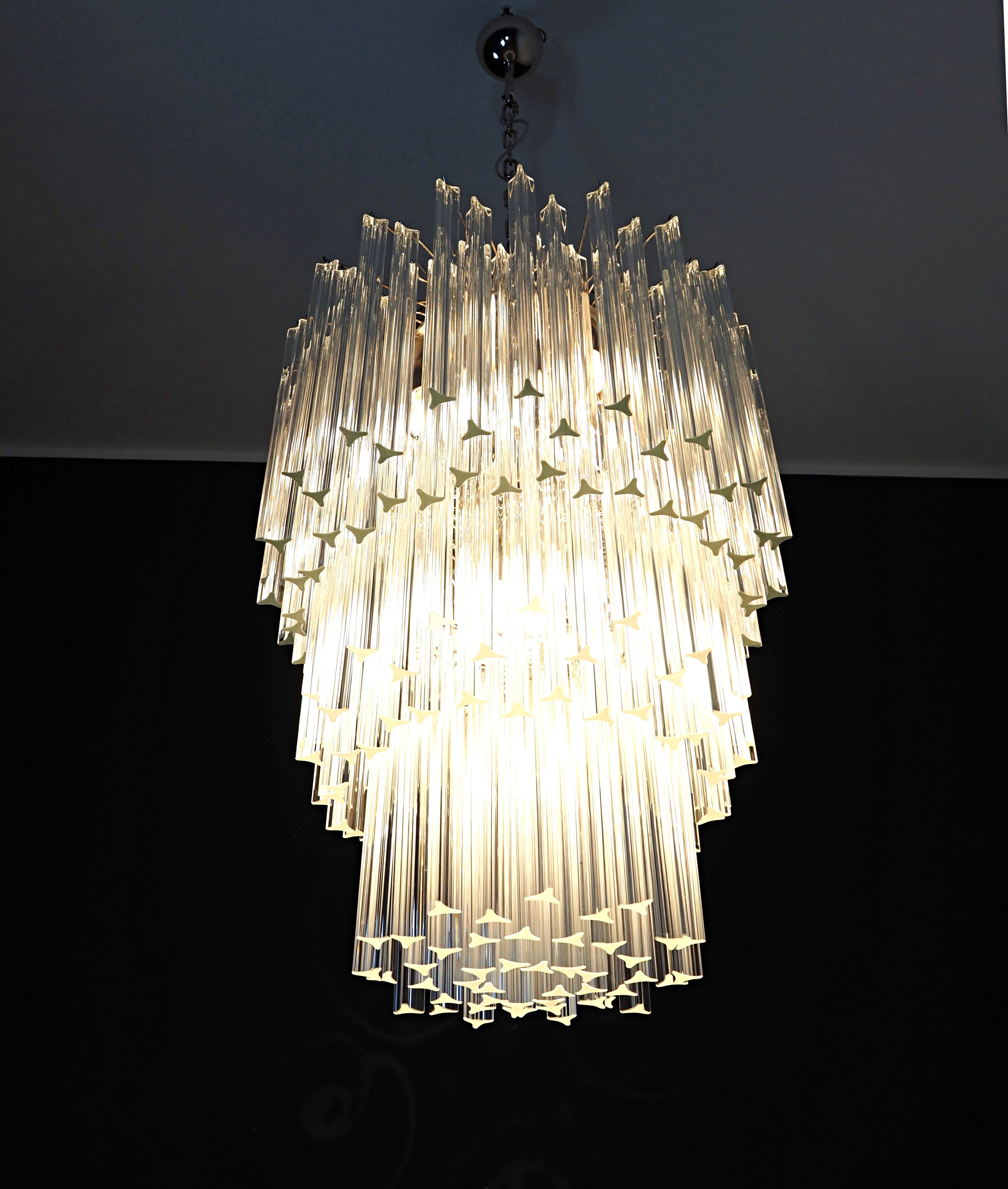 Murano Chandelier 187 Clear Prism Glass