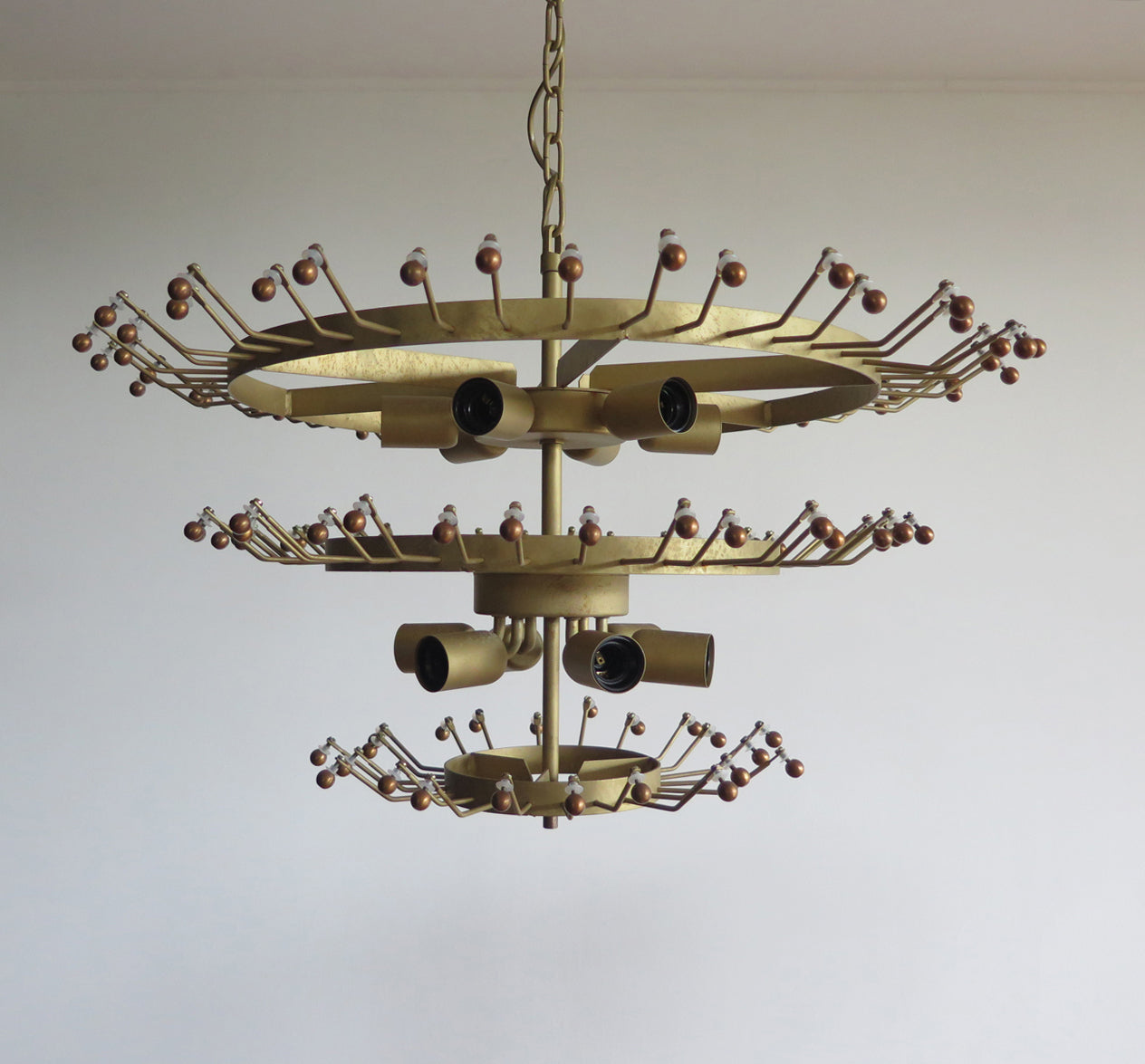 Murano Chandelier 104 Clear Palmette Glass