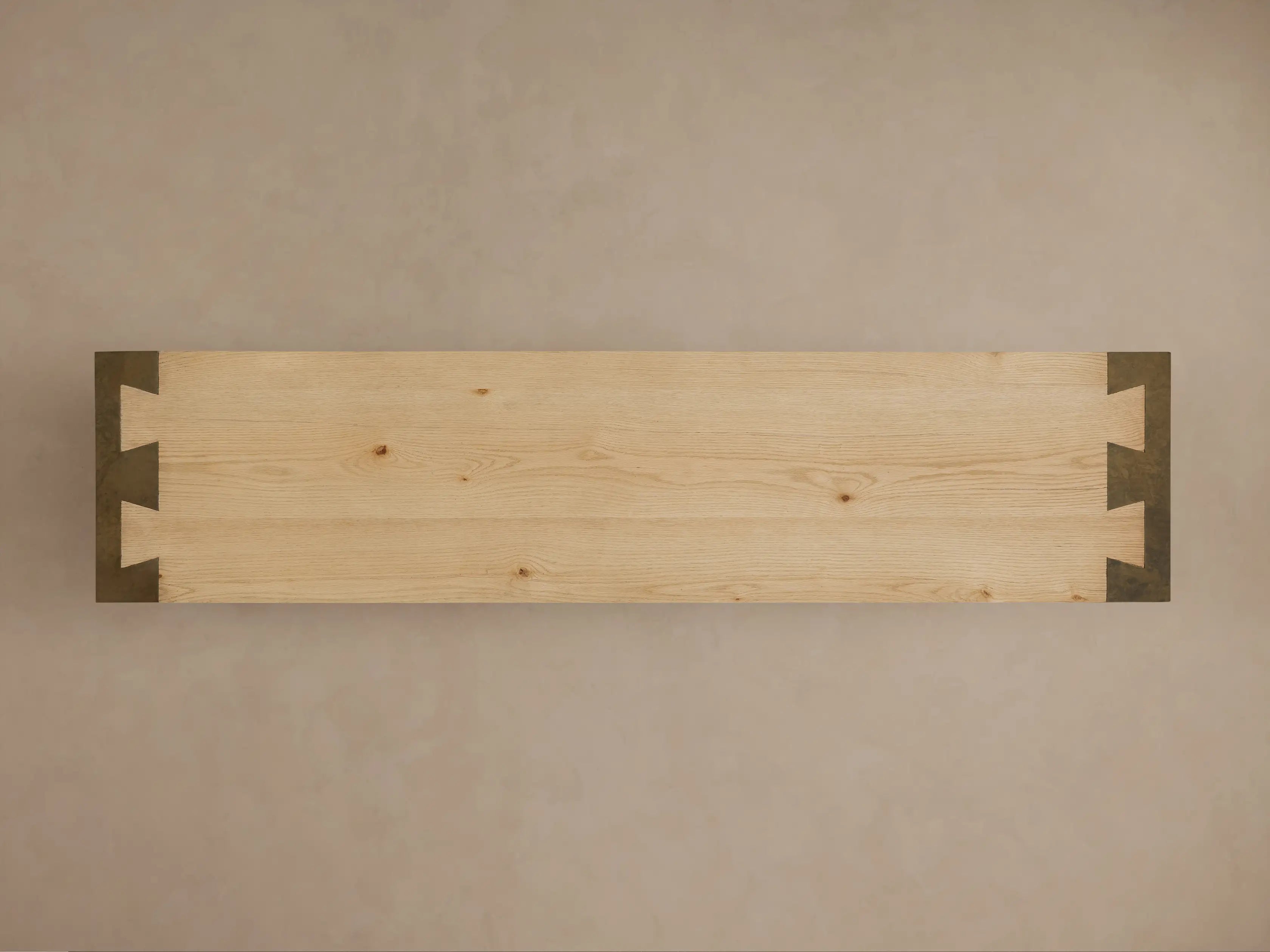 Tellurian Oak Console Table with Oxidized Steel Legs Rustic Living Room Furniture