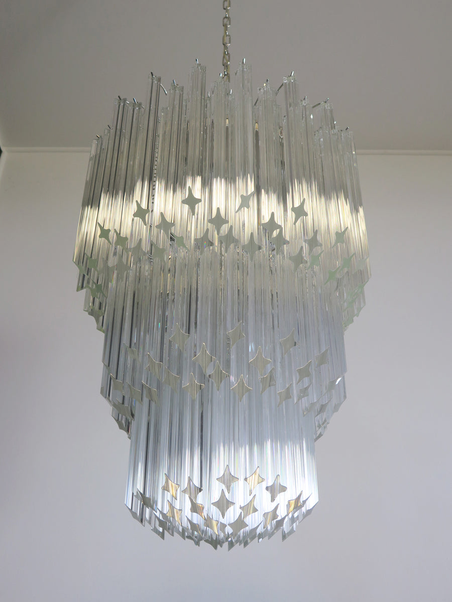 Murano Chandelier 184 Clear Prism Glasses