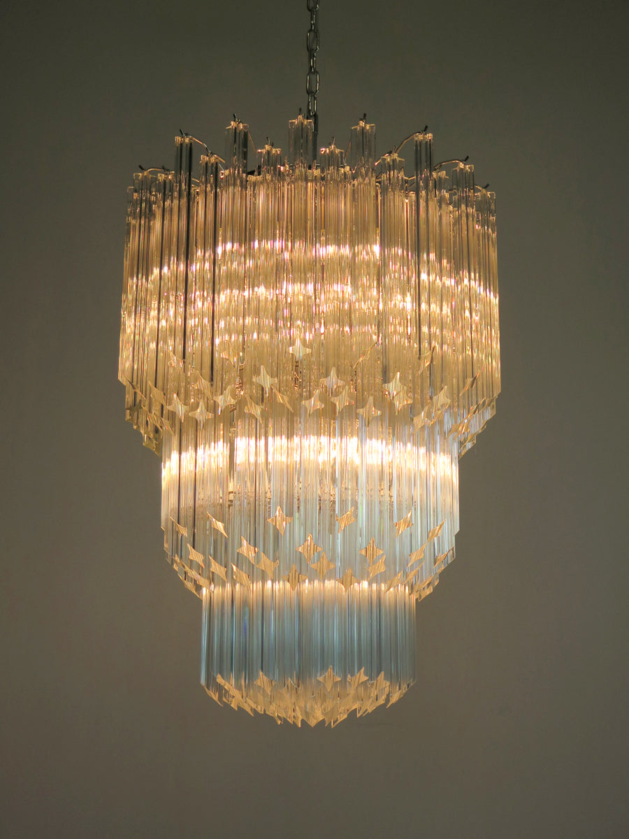 Murano Chandelier 184 Clear Prism Glasses
