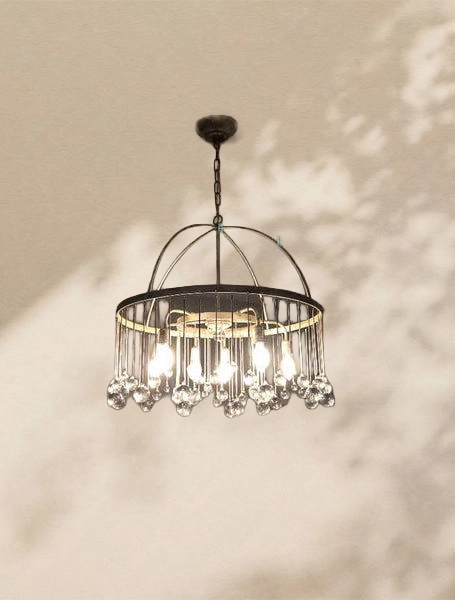 Aubrey Crystal Ball Round Chandelier 5 Light / 8 Light