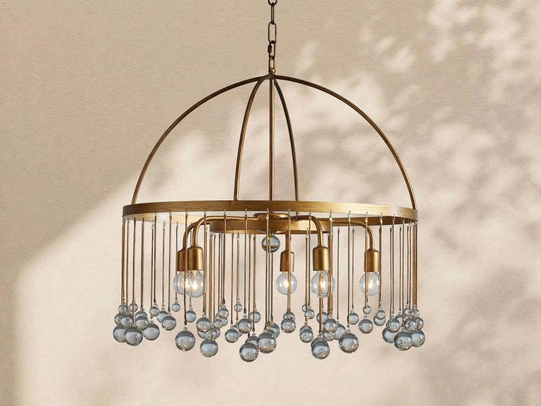 Aubrey Crystal Ball Round Chandelier 5 Light / 8 Light