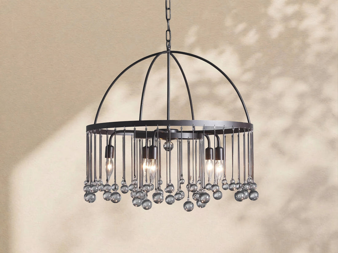 Aubrey Crystal Ball Round Chandelier 5 Light / 8 Light