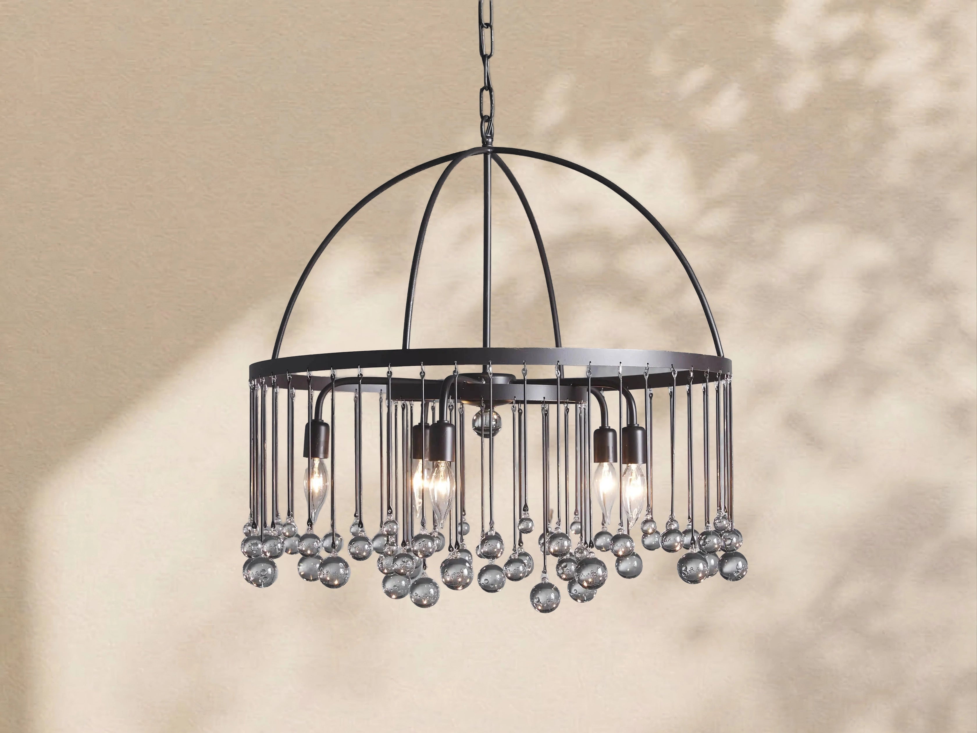 Aubrey Crystal Ball Round Chandelier 5 Light / 8 Light