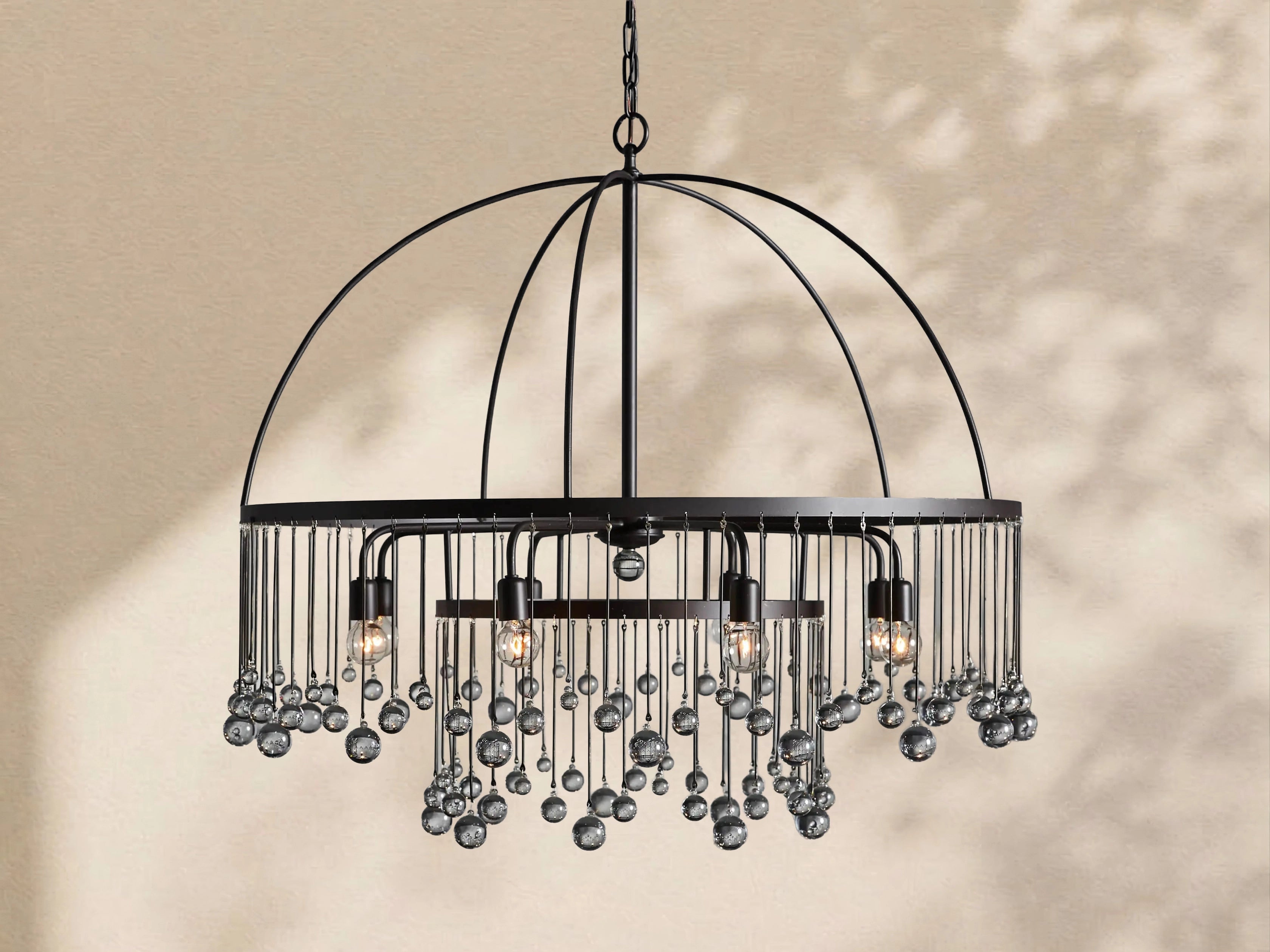 Aubrey Crystal Ball Round Chandelier 5 Light / 8 Light