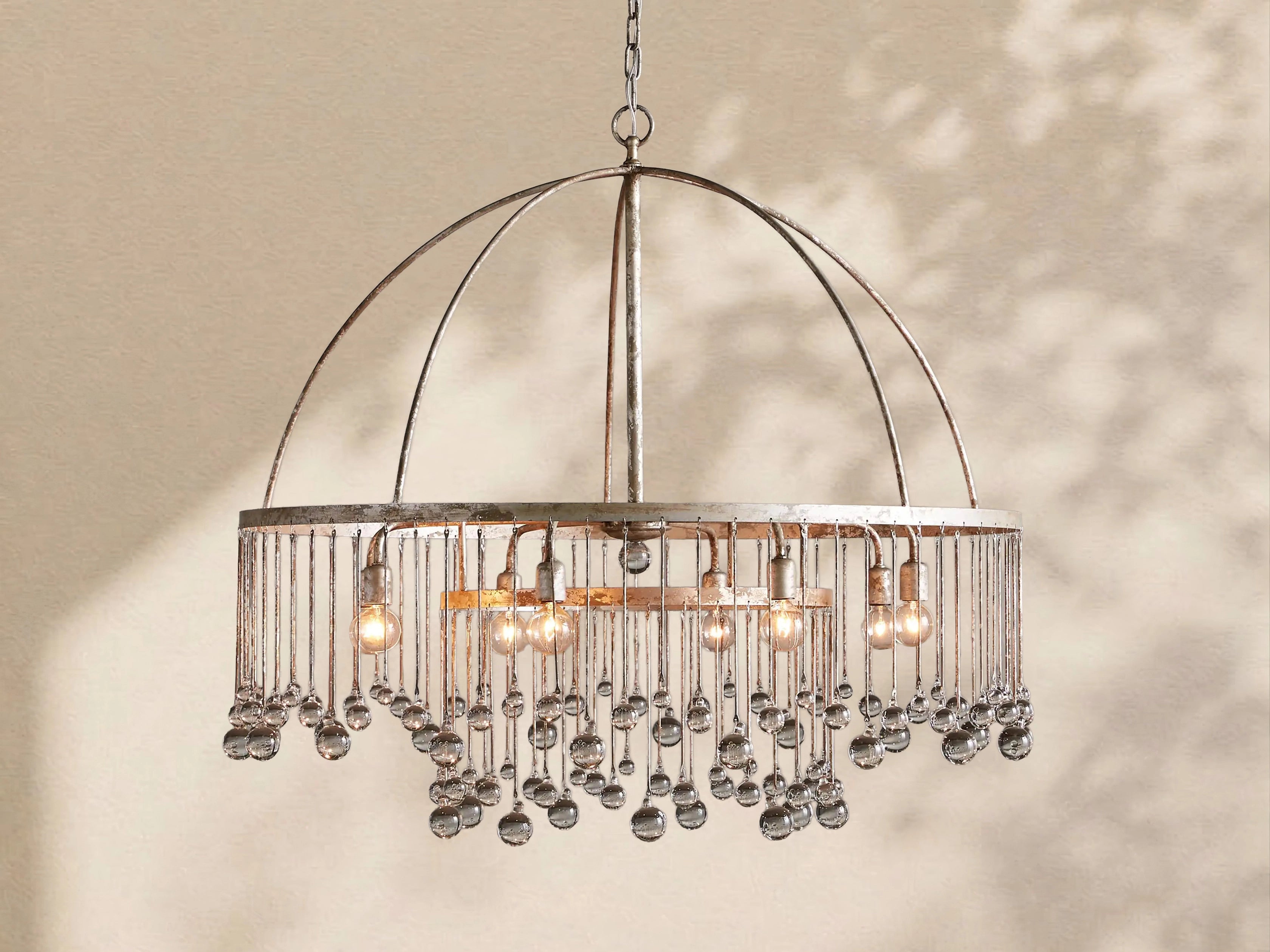 Aubrey Crystal Ball Round Chandelier 5 Light / 8 Light