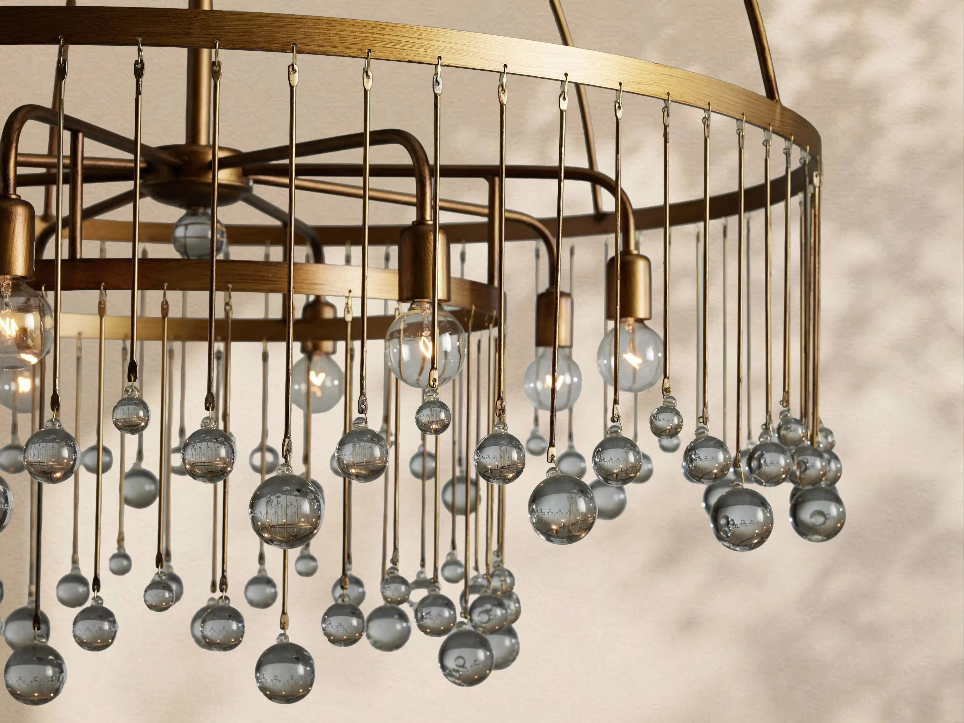 Aubrey Crystal Ball Round Chandelier 5 Light / 8 Light
