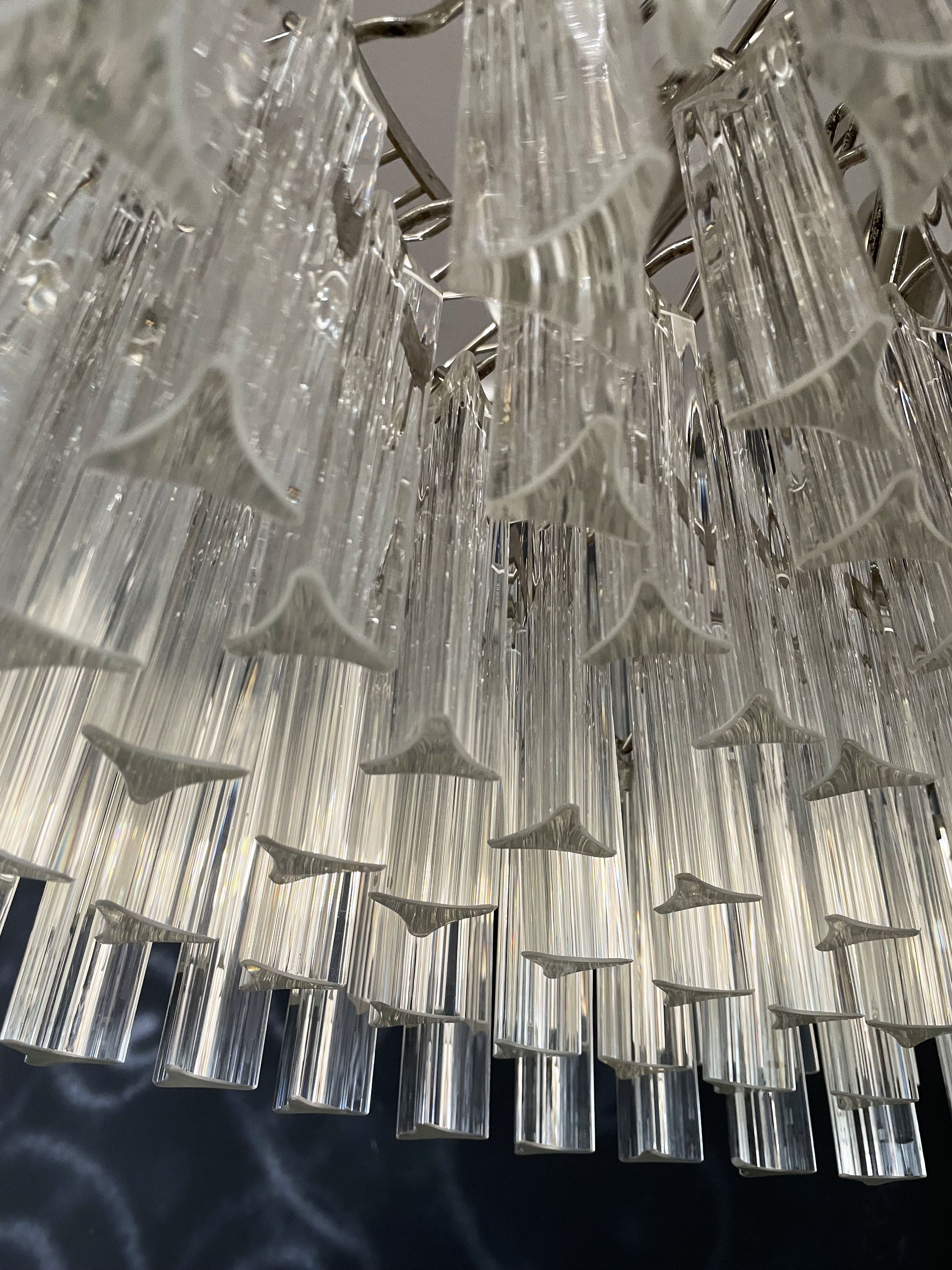 Murano Chandelier 265 Clear Prism Glass