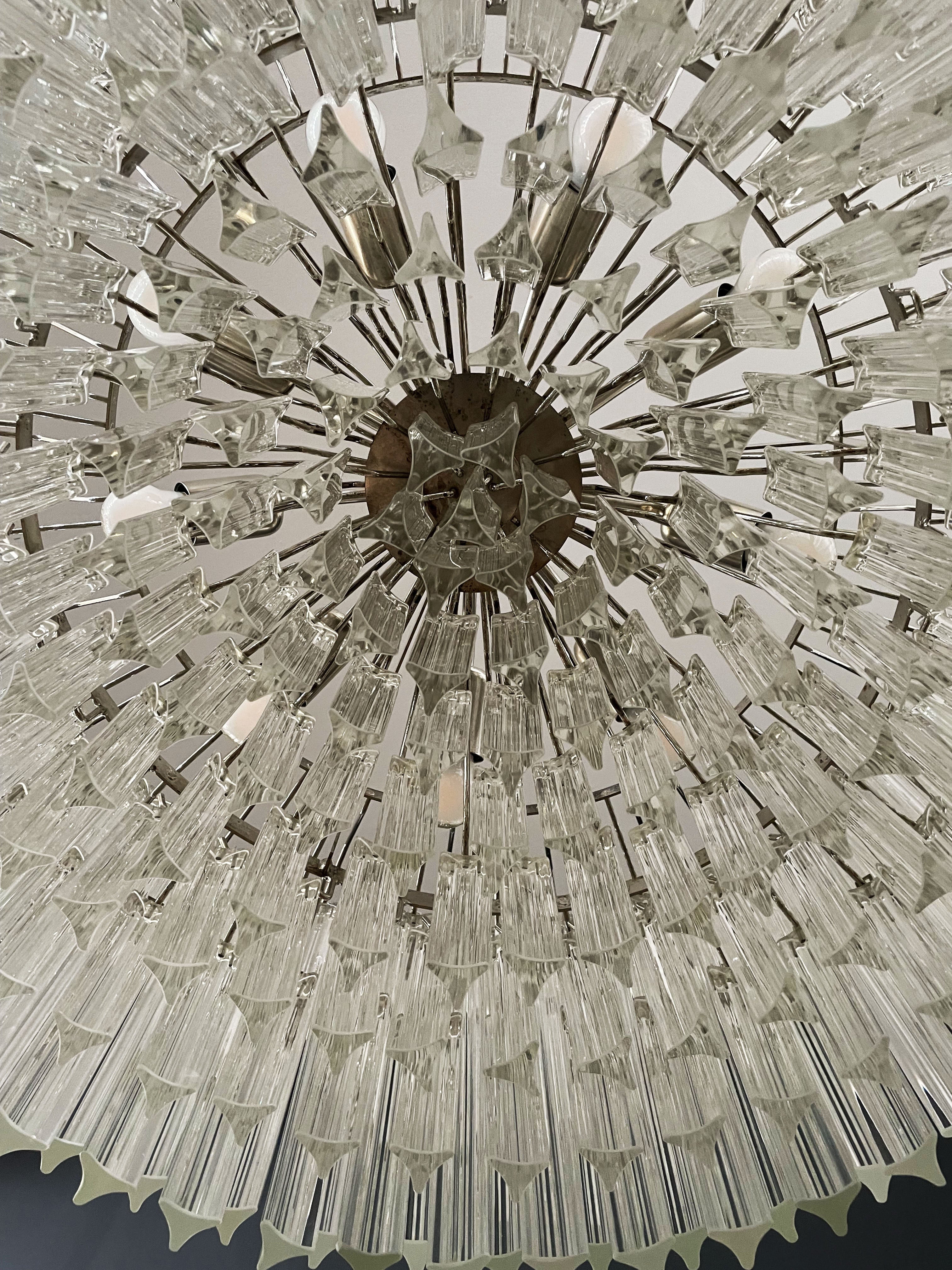 Murano Chandelier 265 Clear Prism Glass