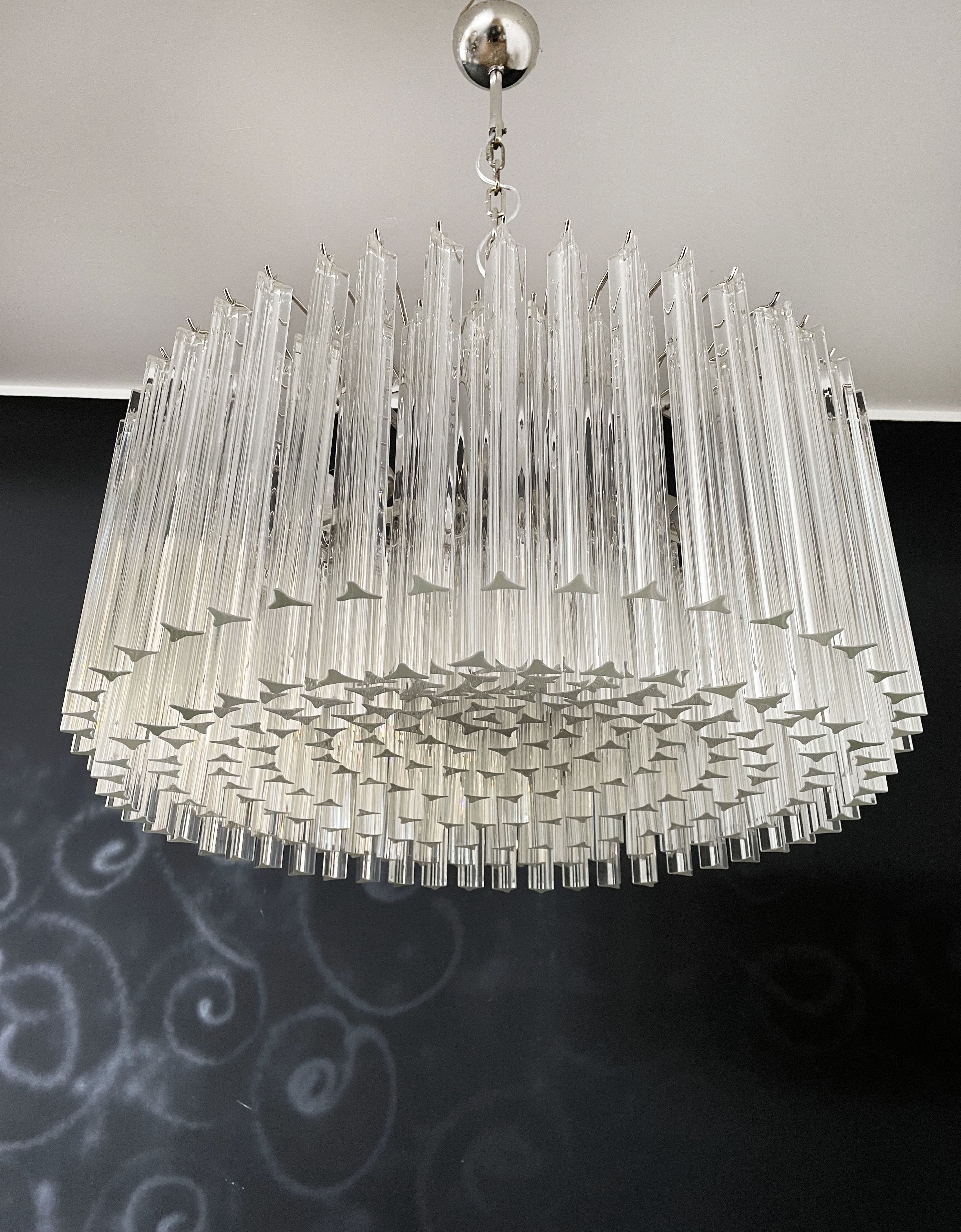 Murano Chandelier 265 Clear Prism Glass
