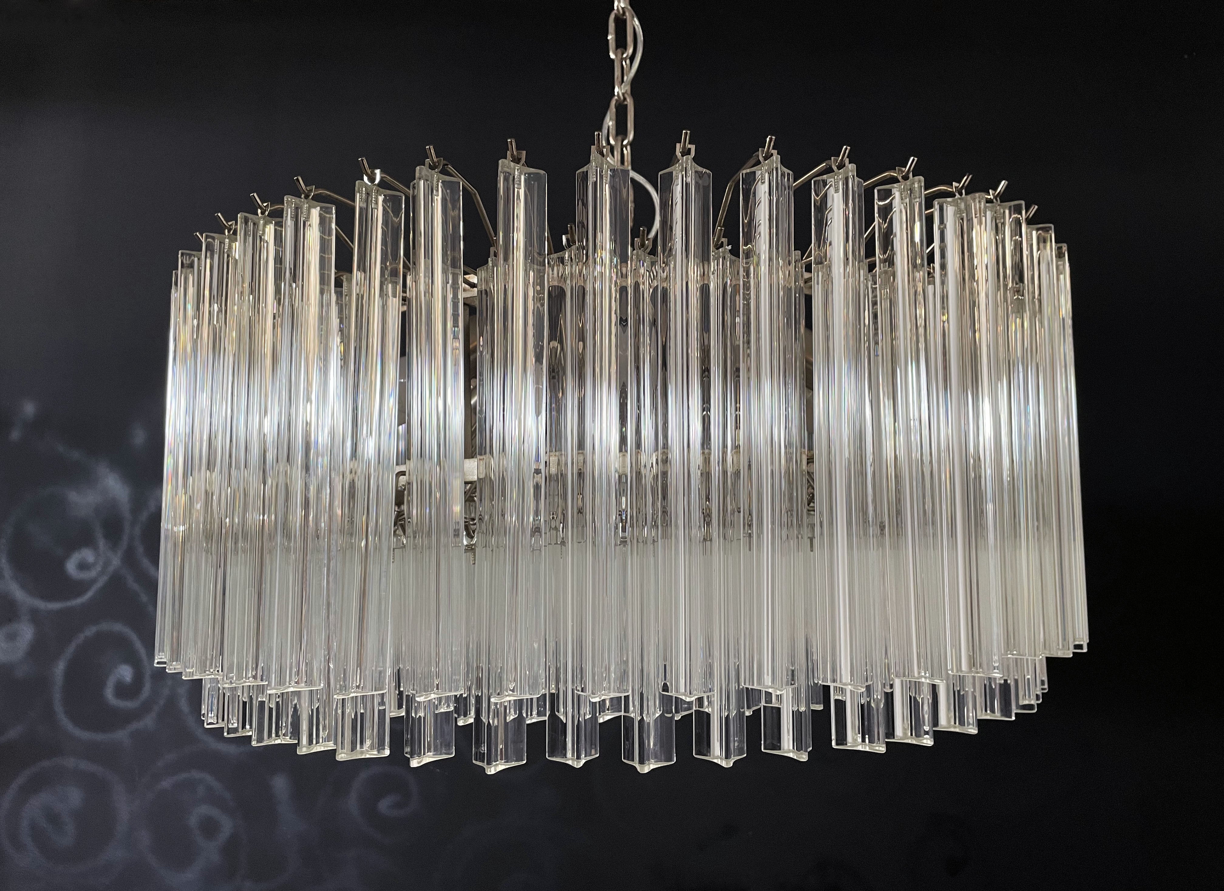 Murano Chandelier 265 Clear Prism Glass