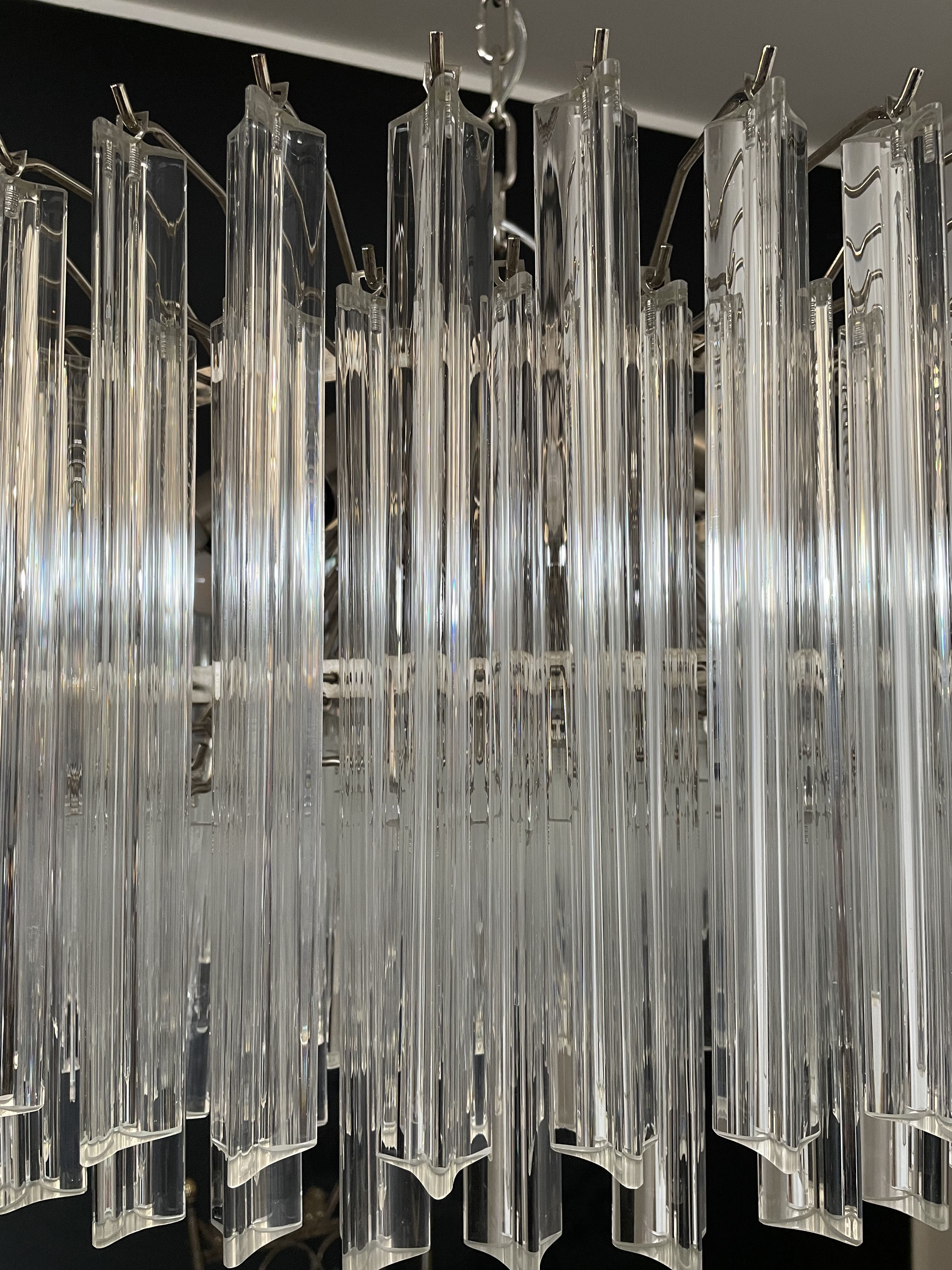 Murano Chandelier 265 Clear Prism Glass