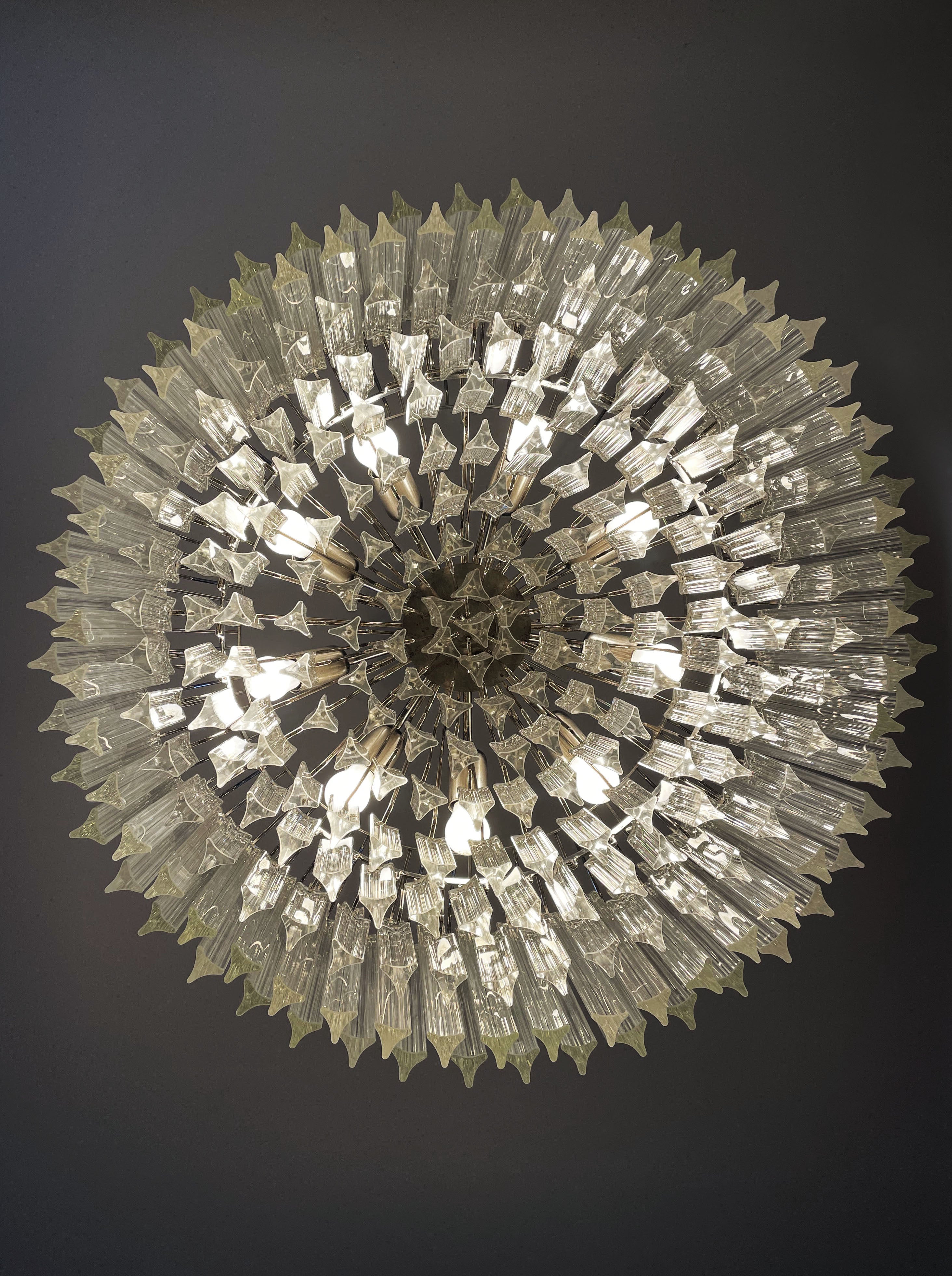 Murano Chandelier 265 Clear Prism Glass