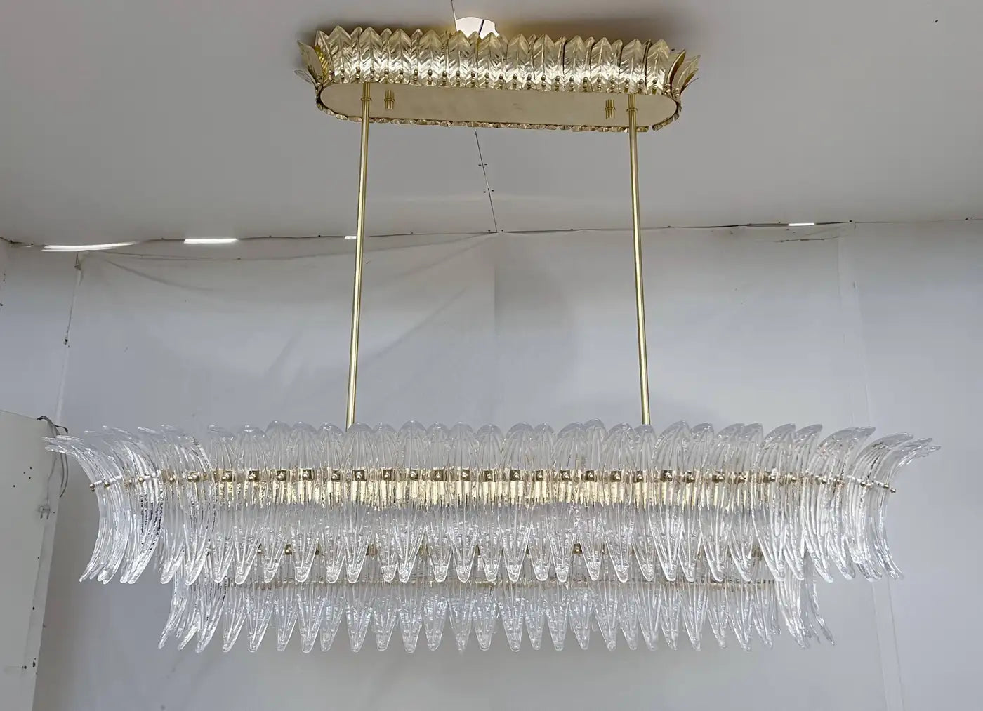Palmette Oval Murano Chandelier