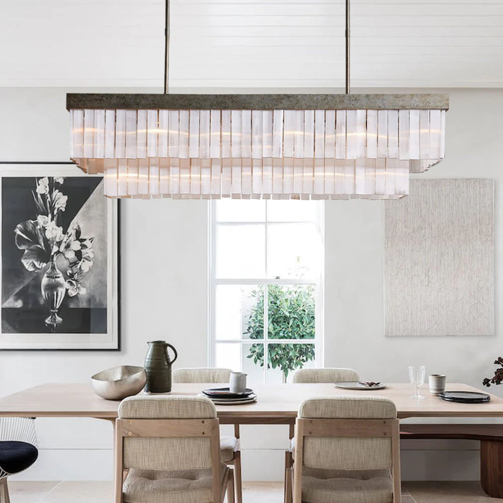 Adam Large Rectangular Chandelier