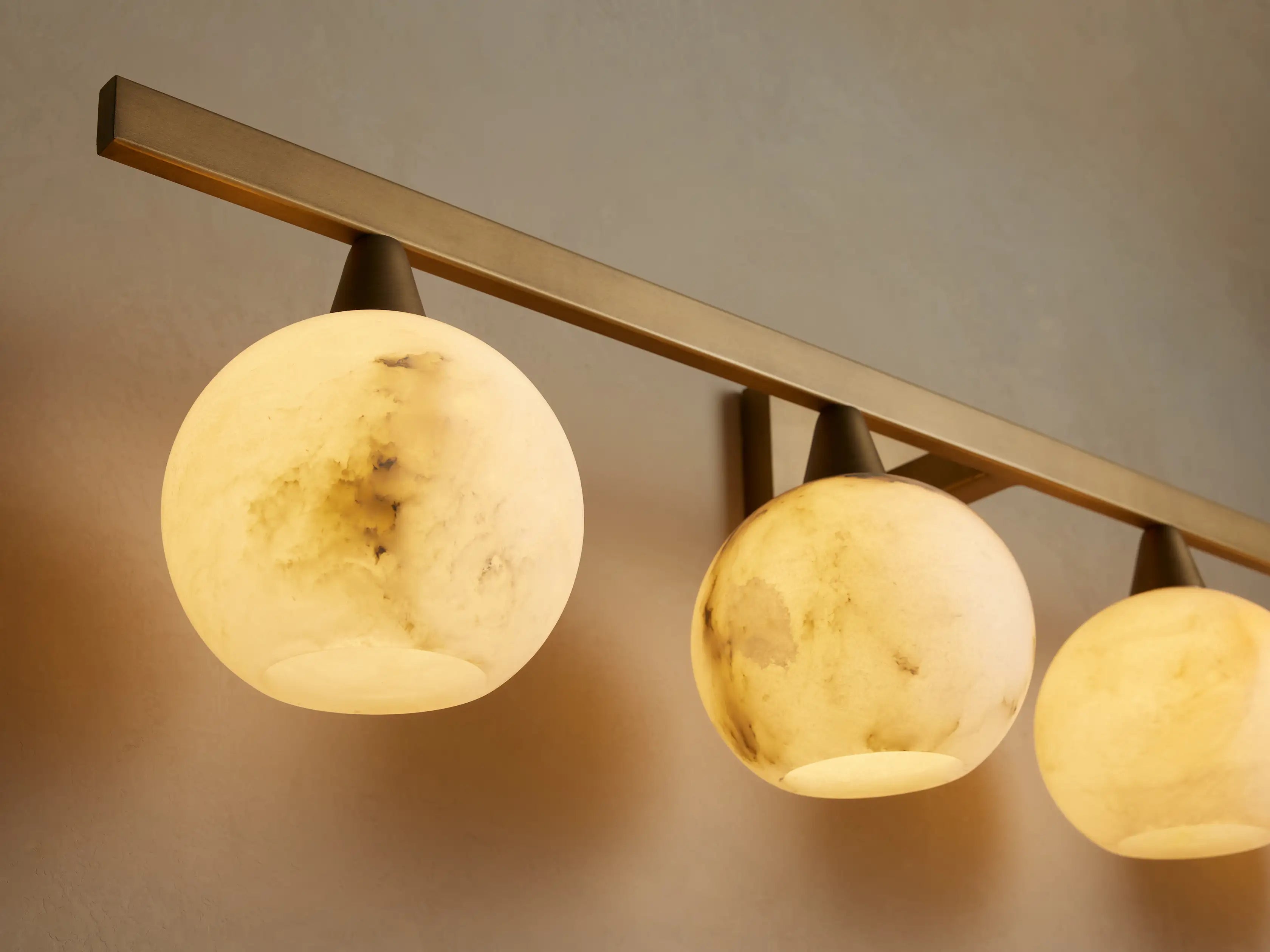 Arica Alabaster 4-Light Sconce