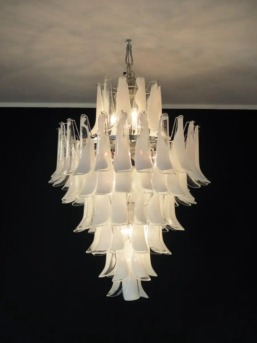 Chandelier Mazzega Murano, Italy - 85 glass petals