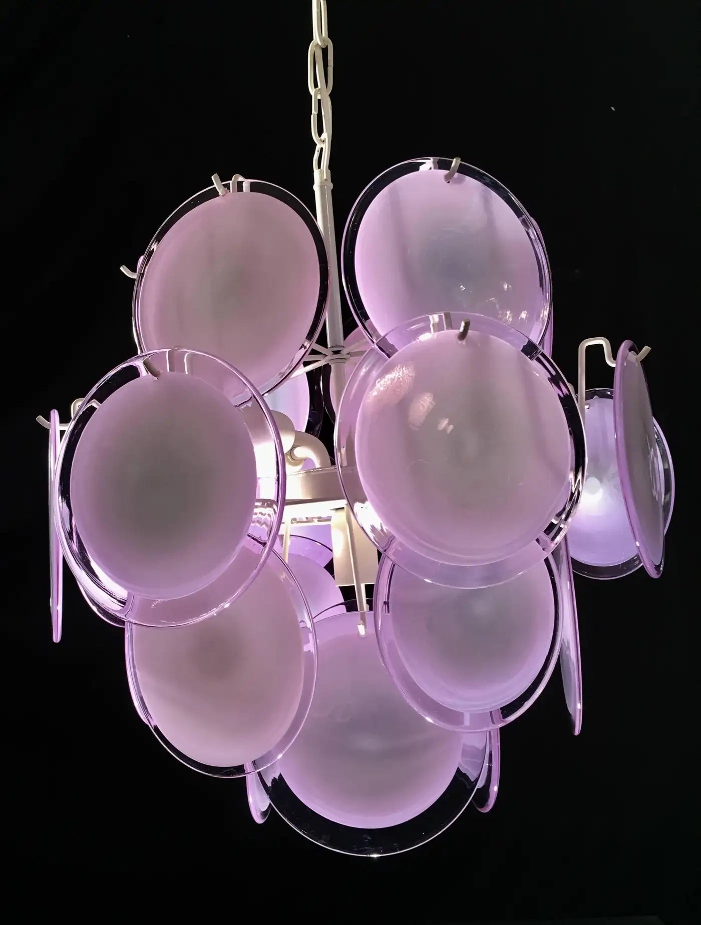 Vistosi Disc Murano Chandelier