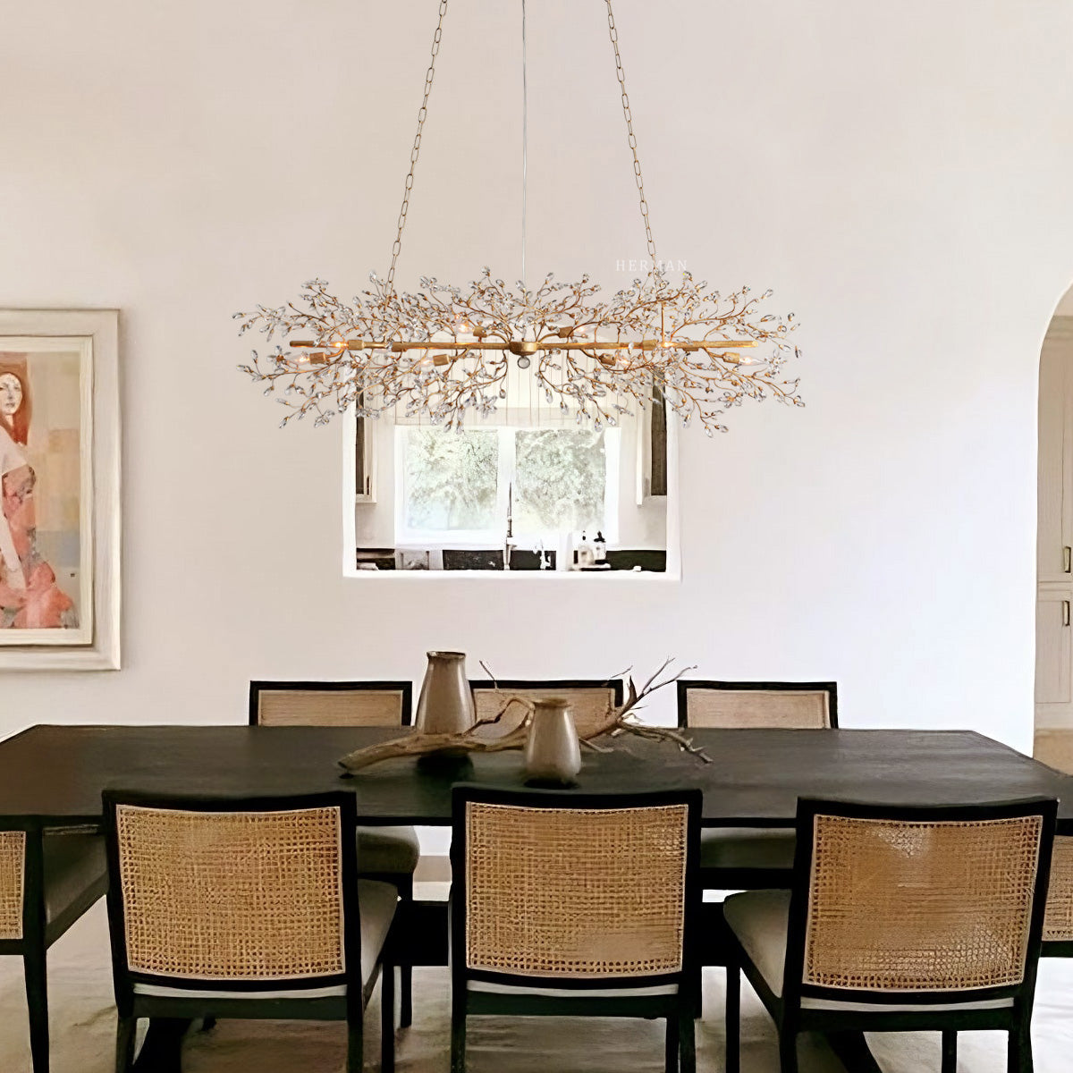 Fiore Linear Chandelier 43'' 51'' 68''