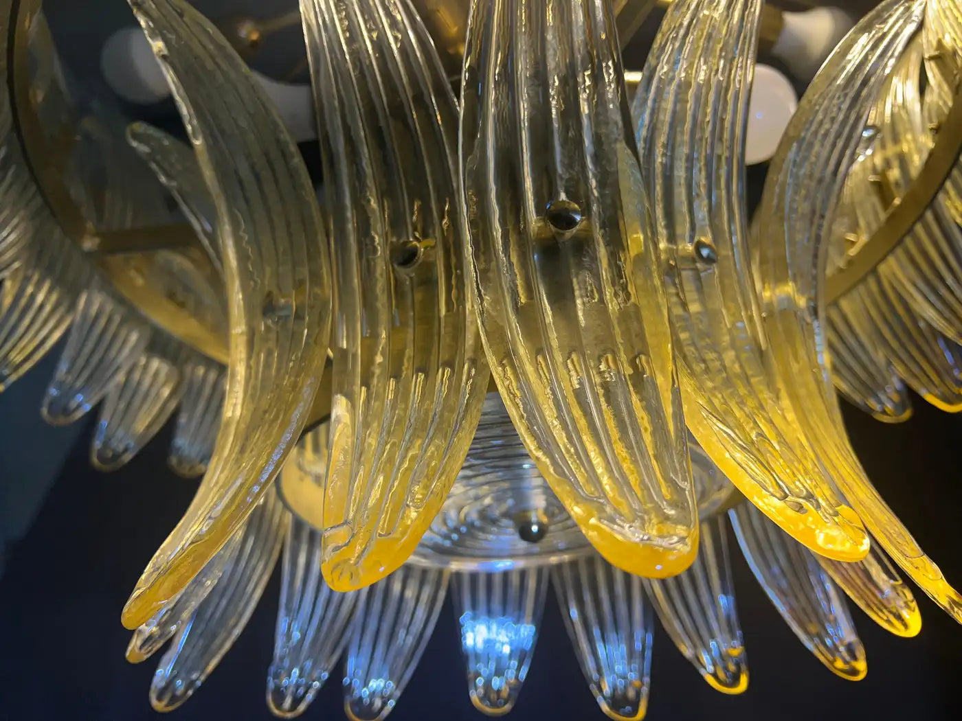 Luxurious Italian Palmette Murano Chandelier