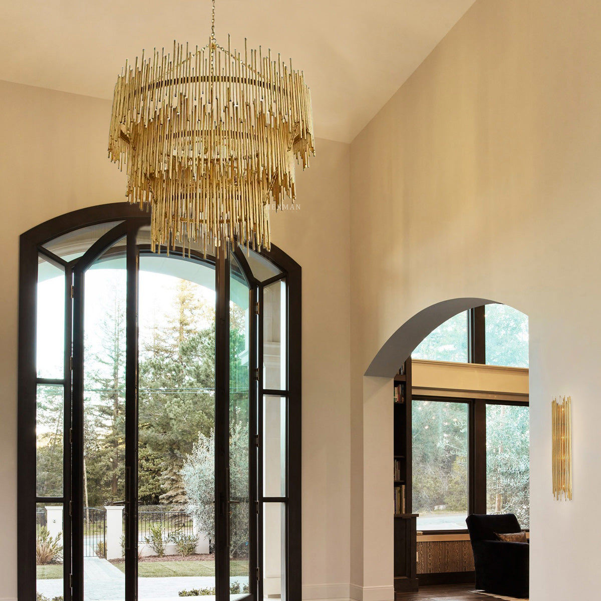 Althely 12 Lights  3- Tier Chandelier 35" W