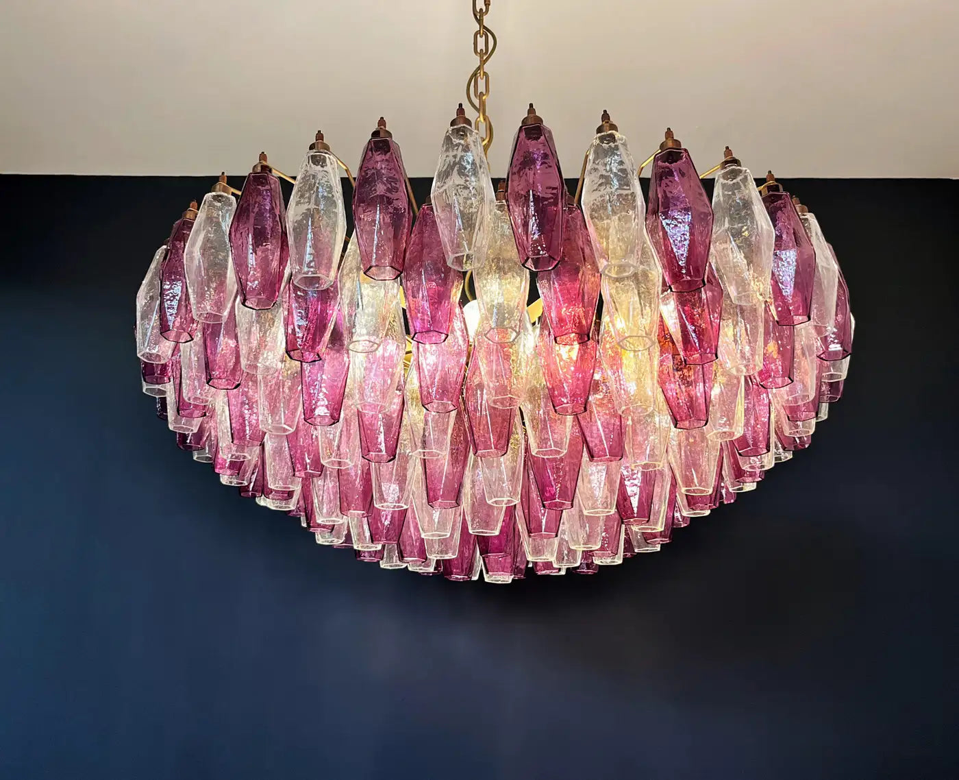 Large Bold Colorful Murano Chandelier