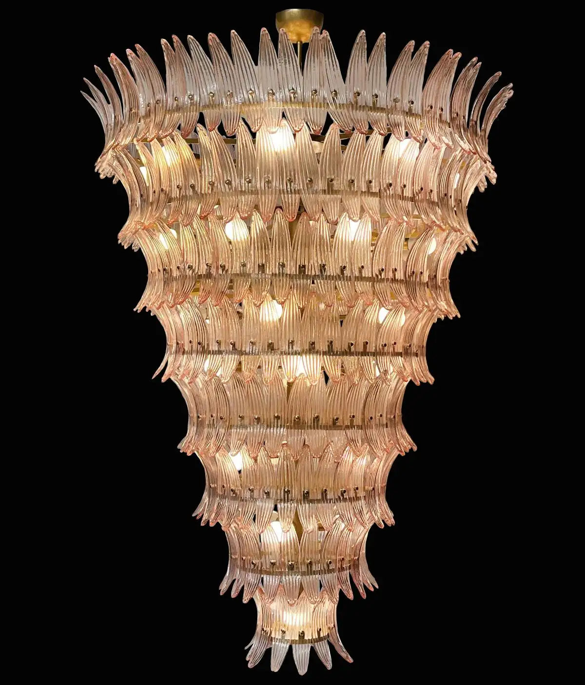 Giant Royal Palmette Murano Chandelier