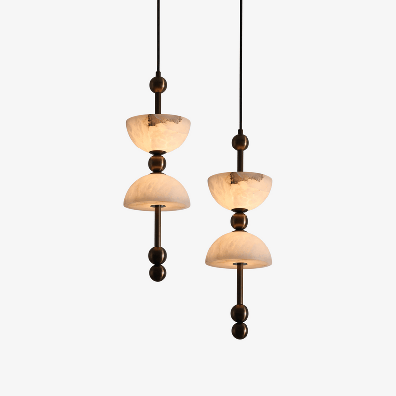 Duo Alabaster Pendant Lamp