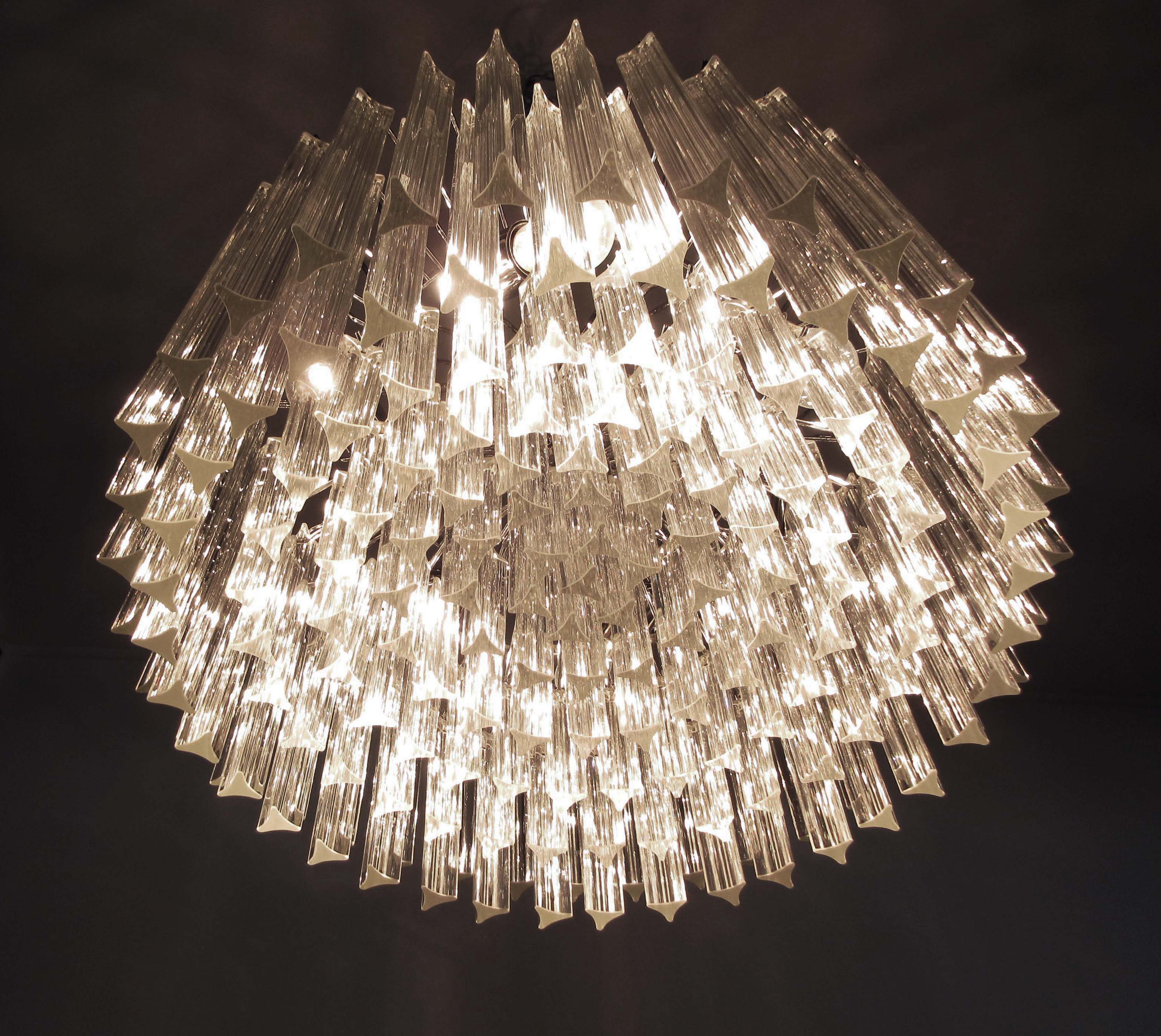 Murano Chandelier 163 Clear Prism Glasses