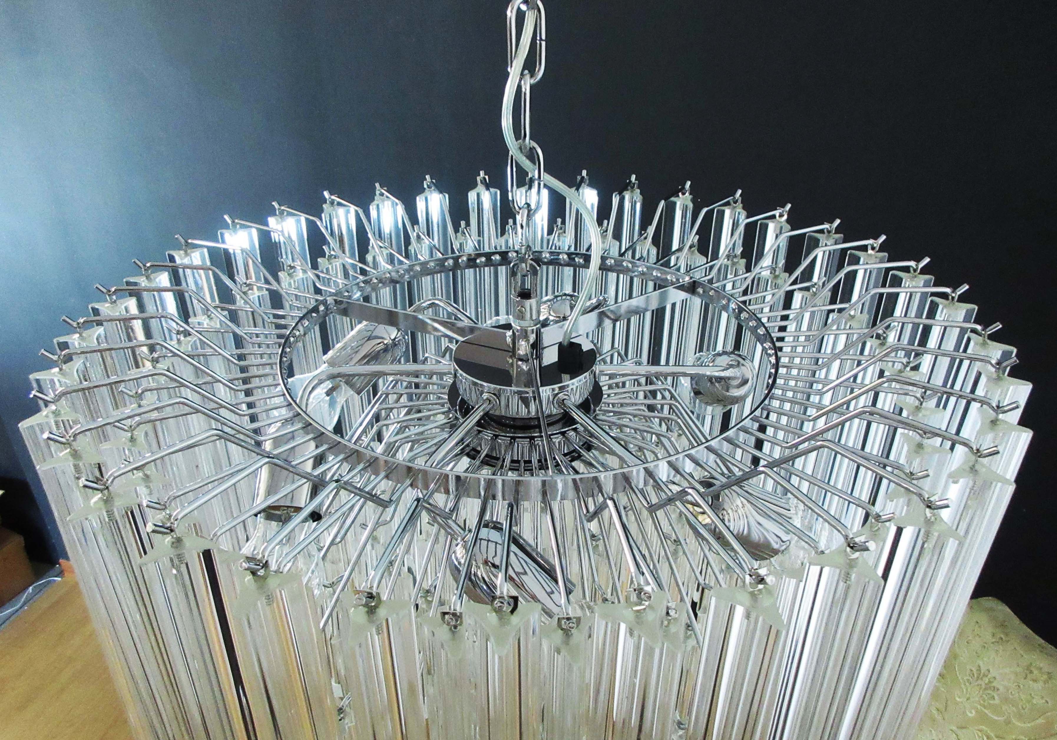 Murano Chandelier 163 Clear Prism Glasses