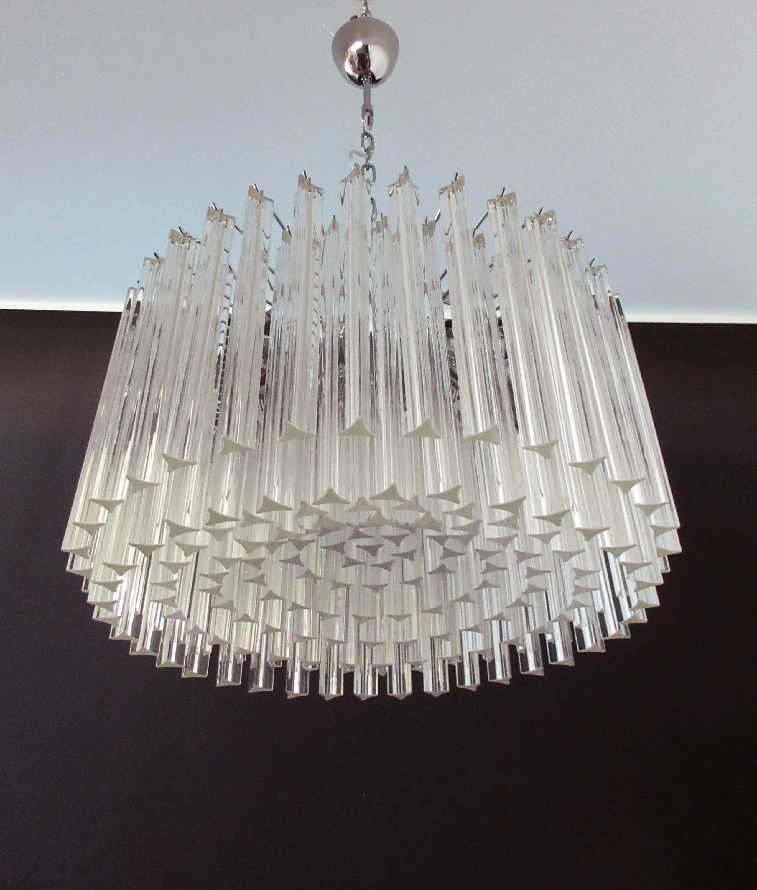 Murano Chandelier 163 Clear Prism Glasses