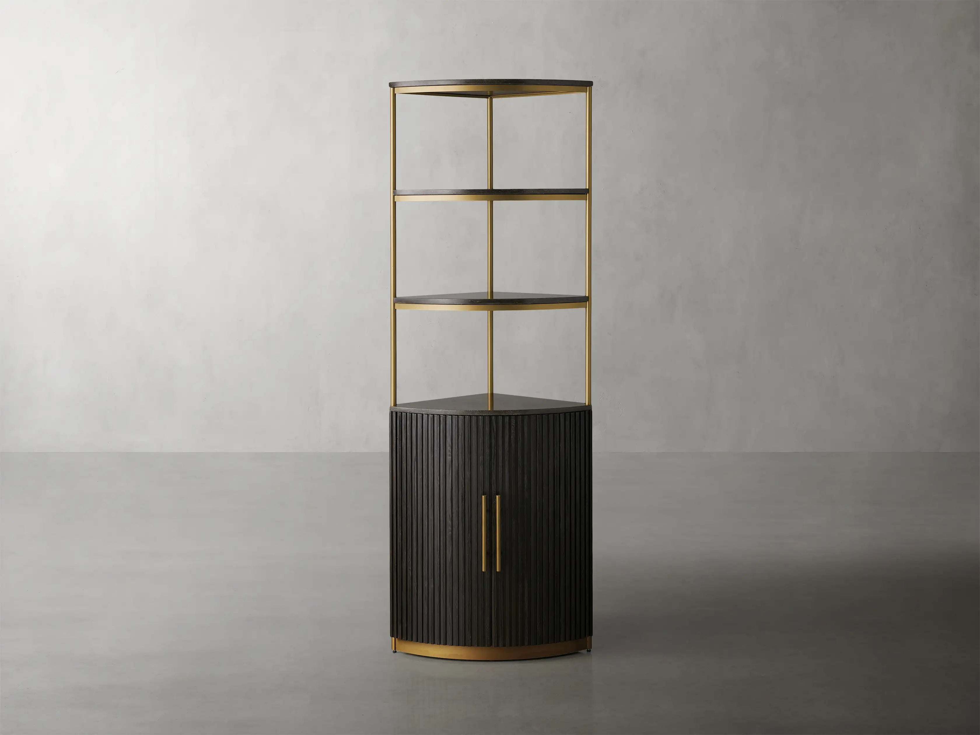 Finley Wooden Corner Cabinet