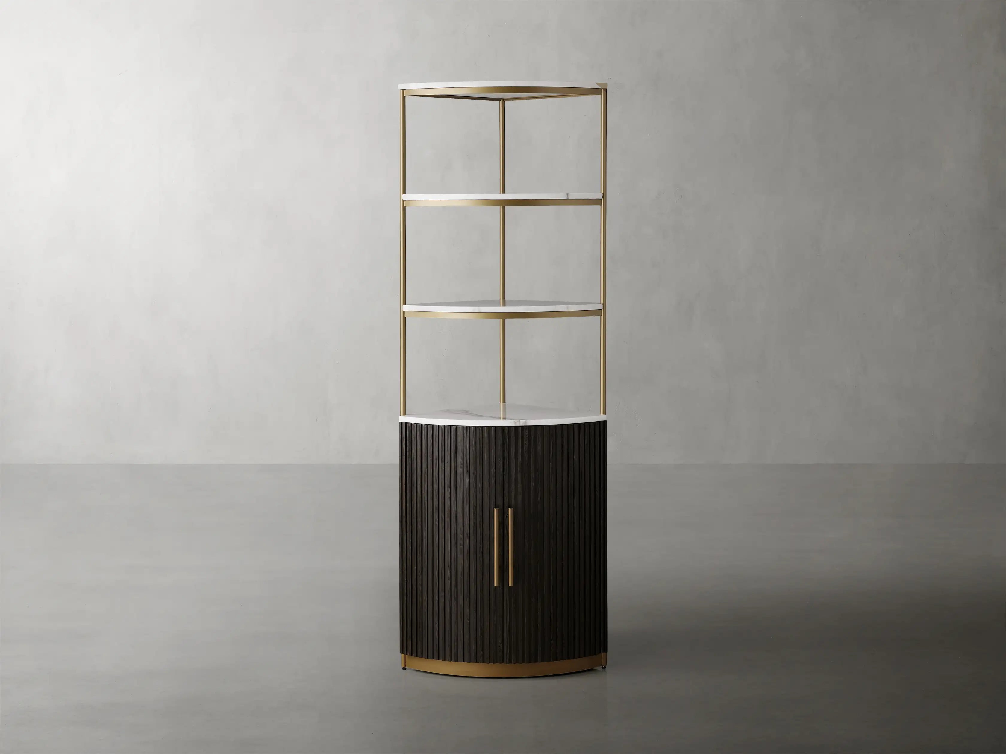 Finley Wooden Corner Cabinet