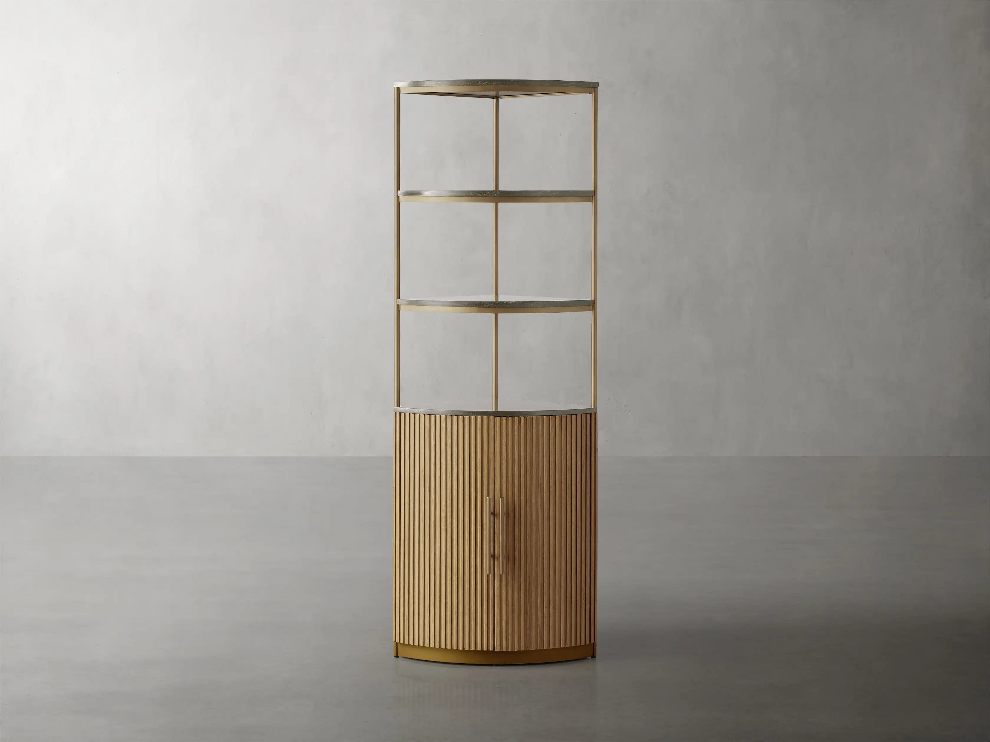 Finley Wooden Corner Cabinet