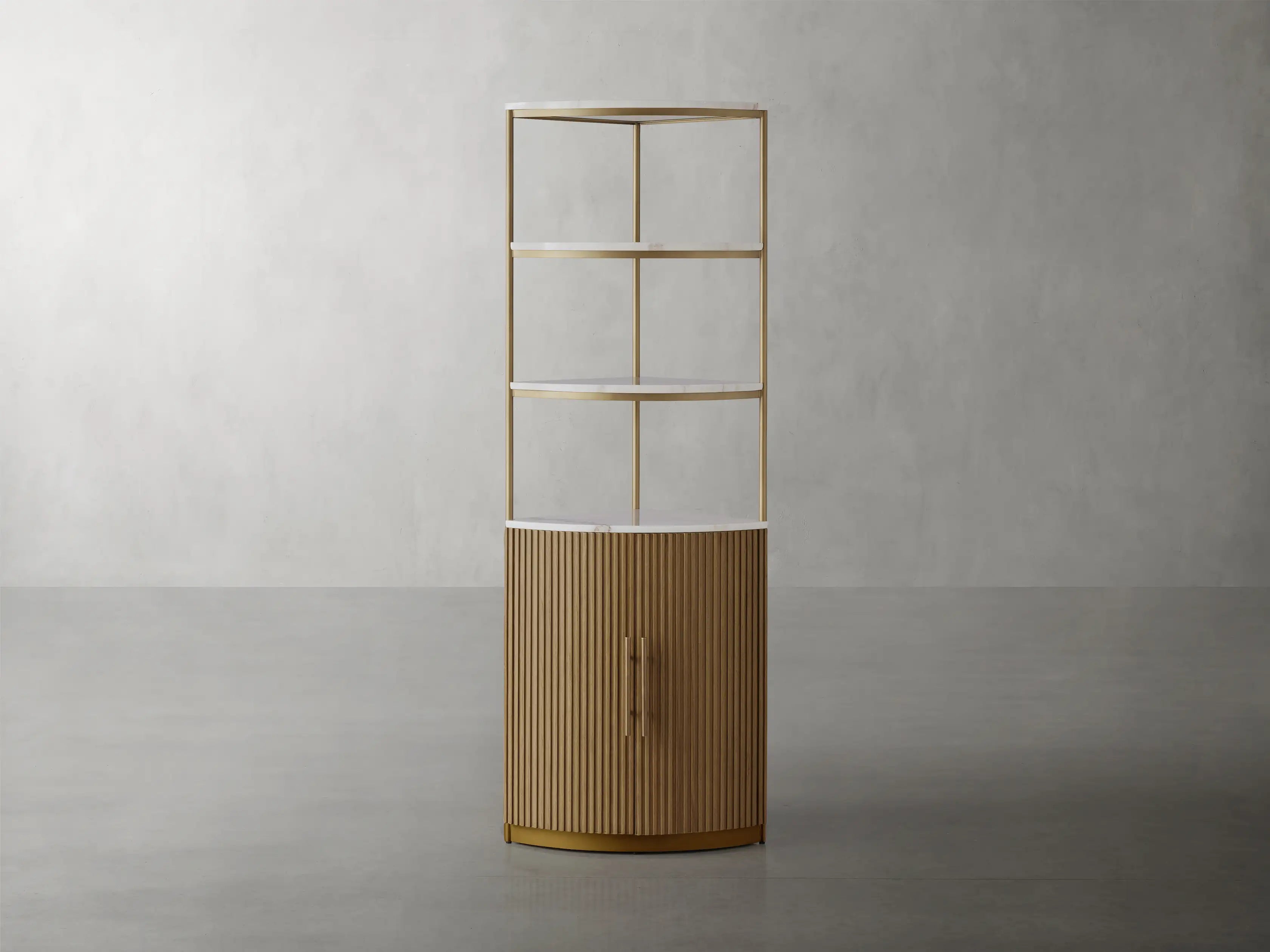 Finley Wooden Corner Cabinet