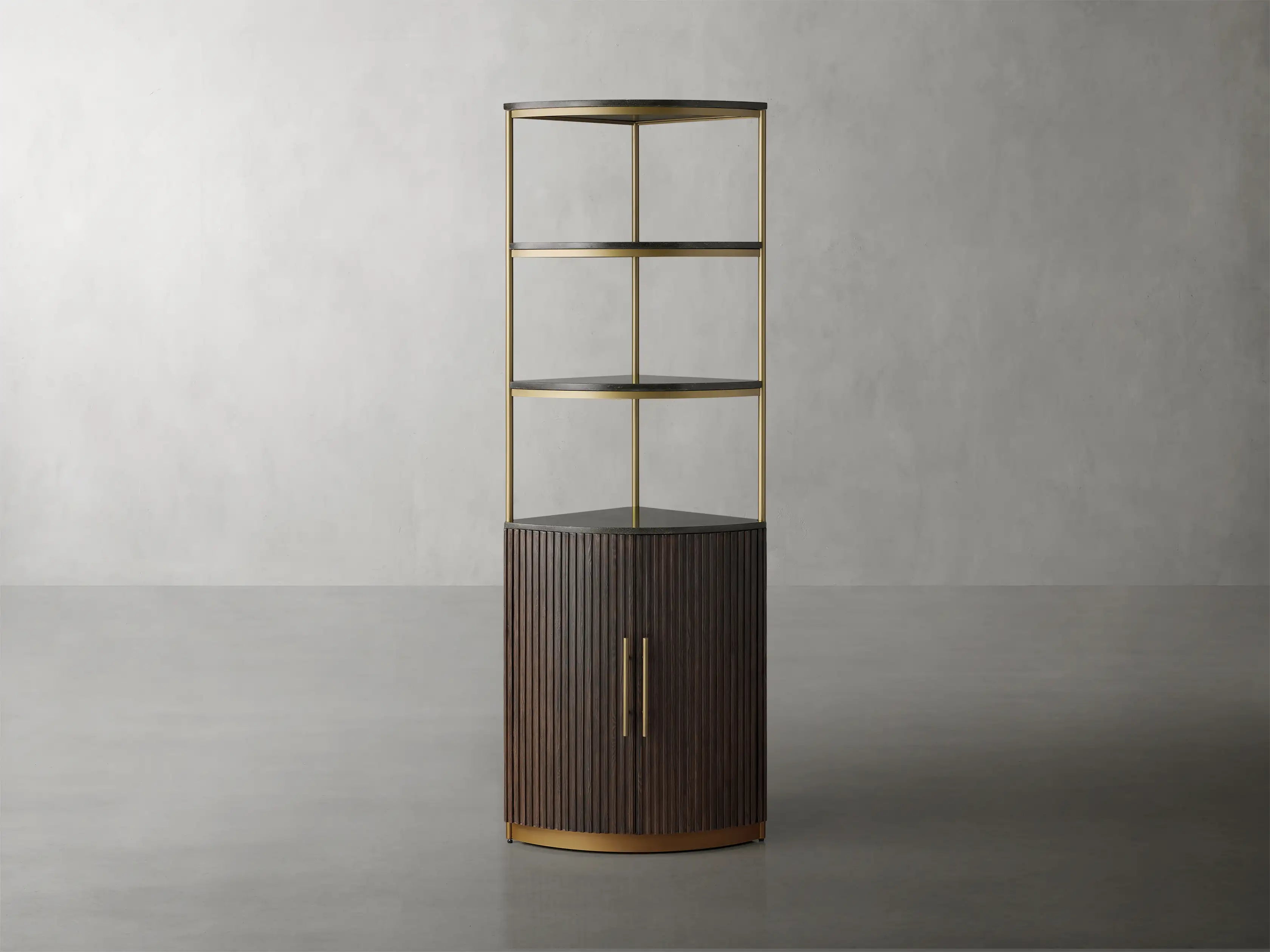 Finley Wooden Corner Cabinet