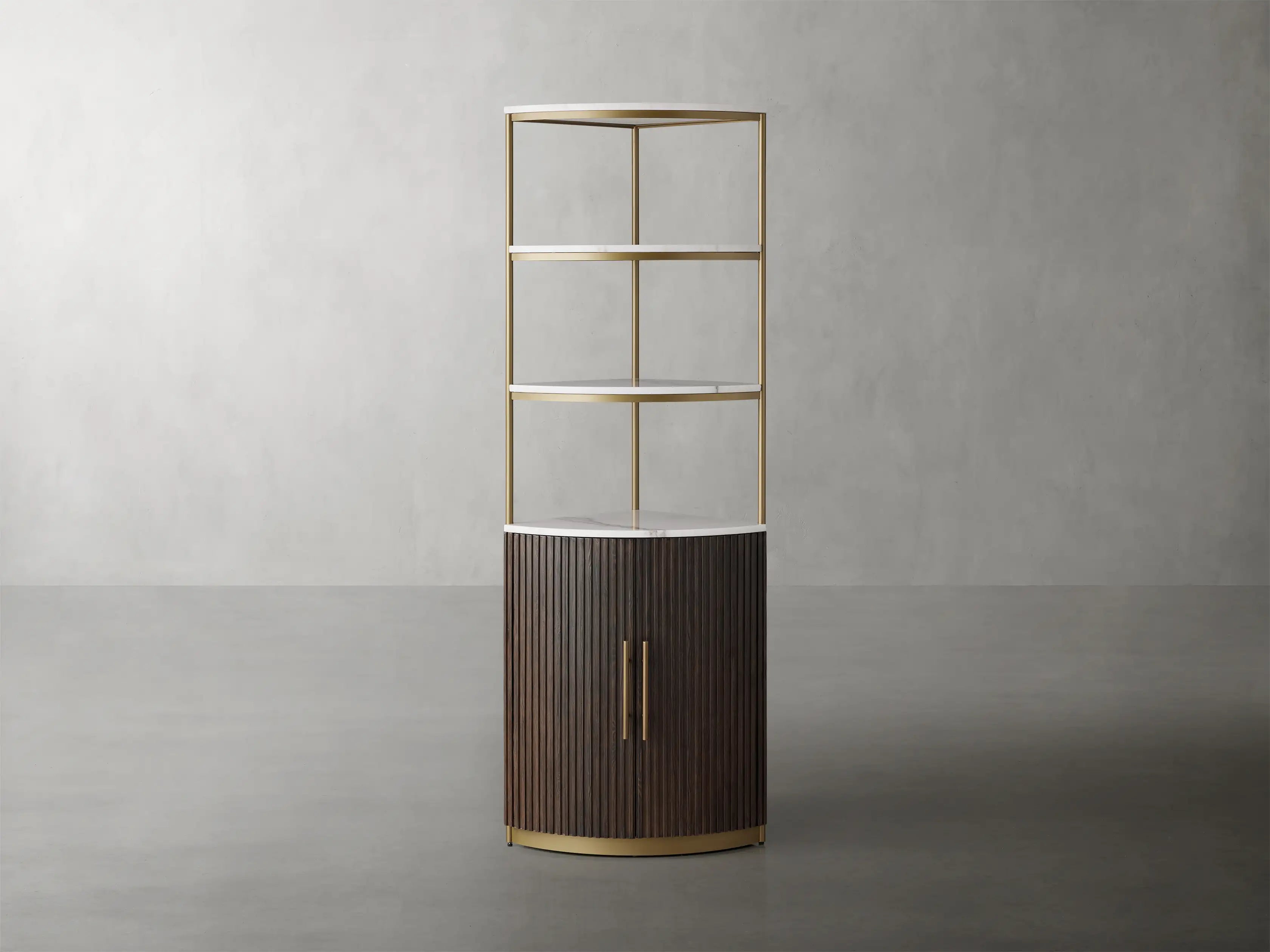 Finley Wooden Corner Cabinet