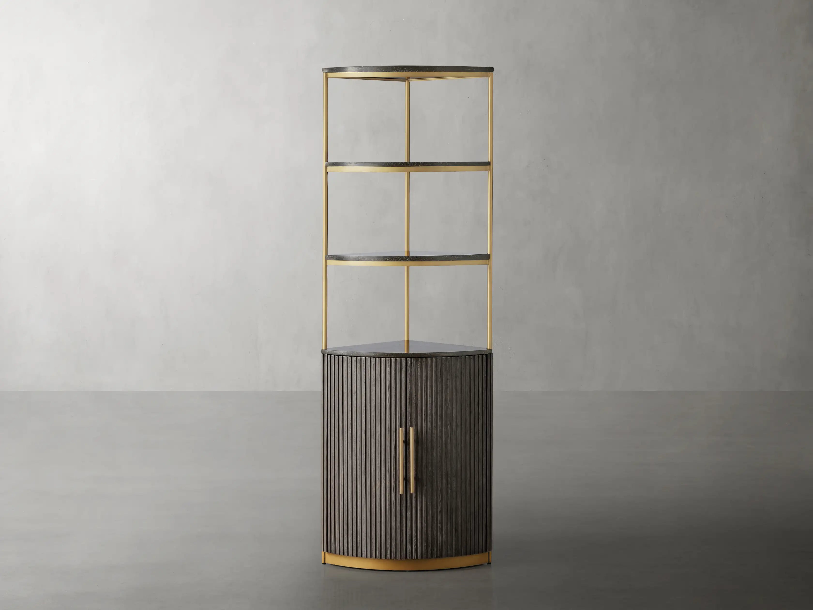 Finley Wooden Corner Cabinet