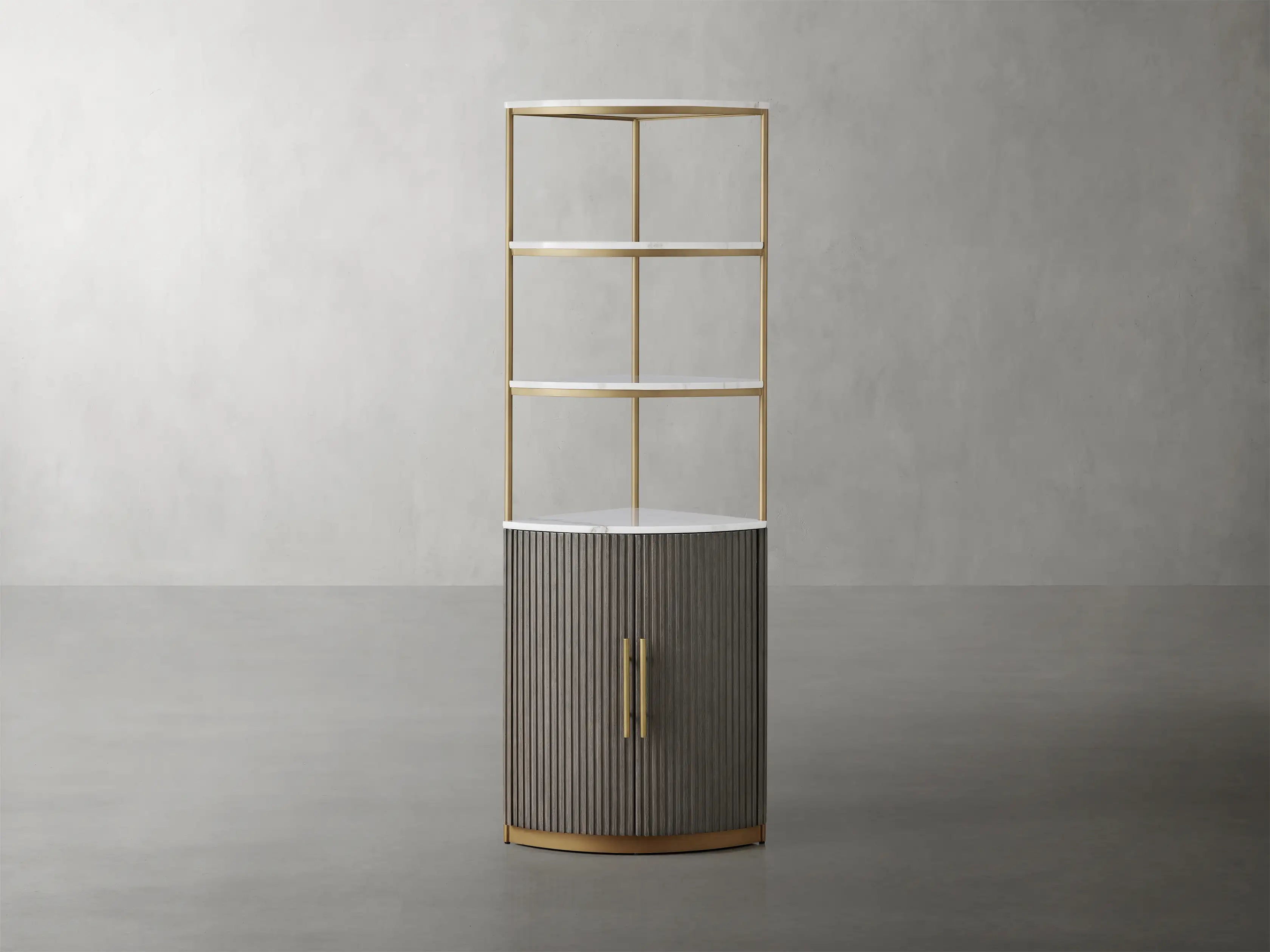 Finley Wooden Corner Cabinet