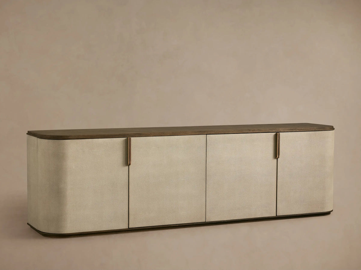 Alvaro Long Console Table Salvaged Wood Aluminum Artisanal Rustic Living