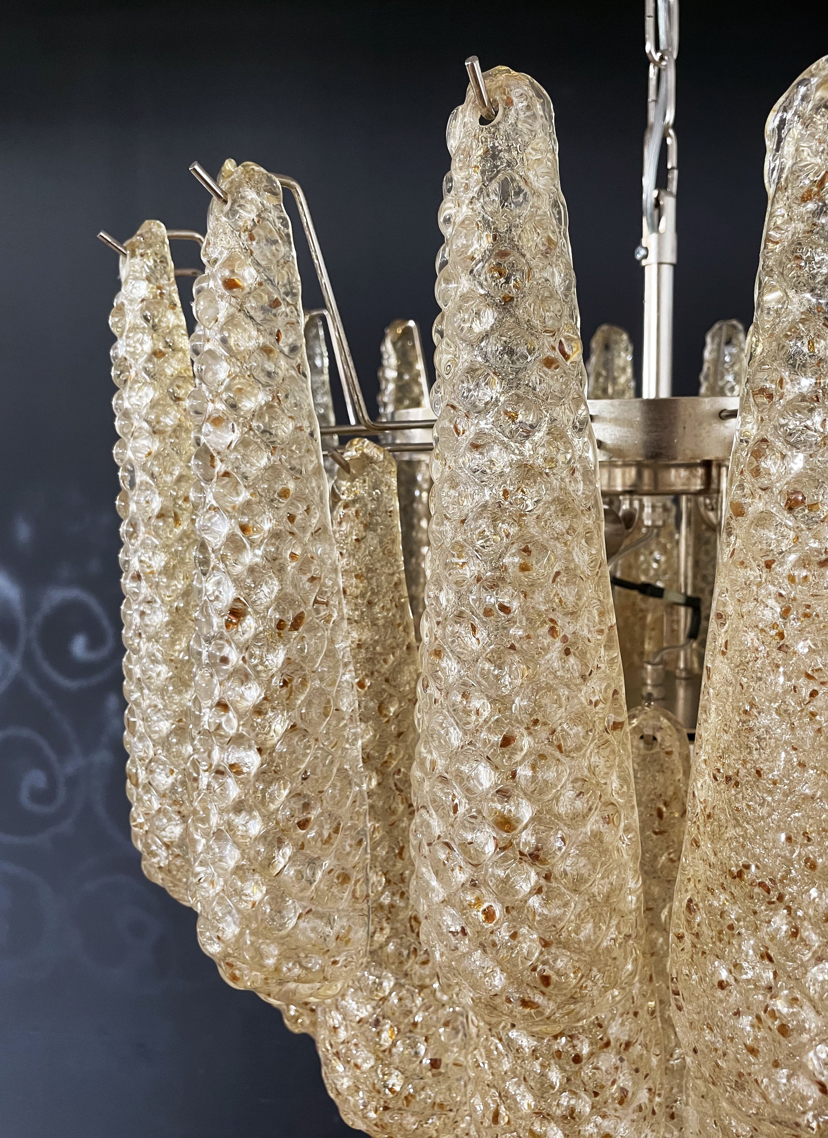 Murano Chandelier 52 Yellow Drop Glasses