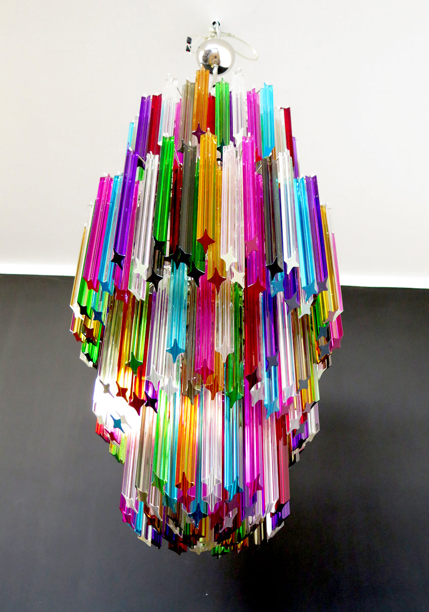 Murano Chandelier 242 Multicolored Prism Glasses
