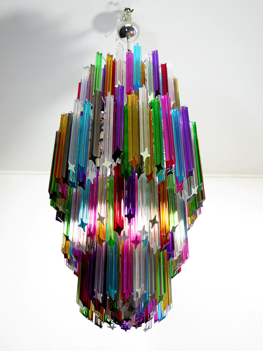 Murano Chandelier 242 Multicolored Prism Glasses