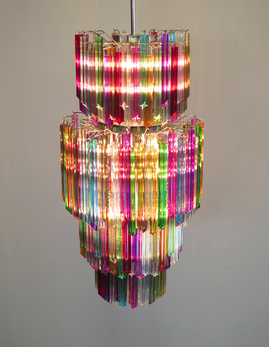 Murano Chandelier 242 Multicolored Prism Glasses