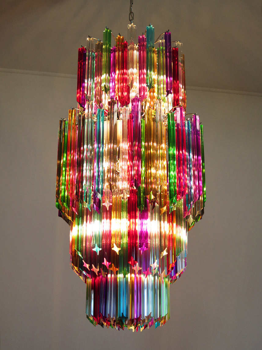 Murano Chandelier 242 Multicolored Prism Glasses