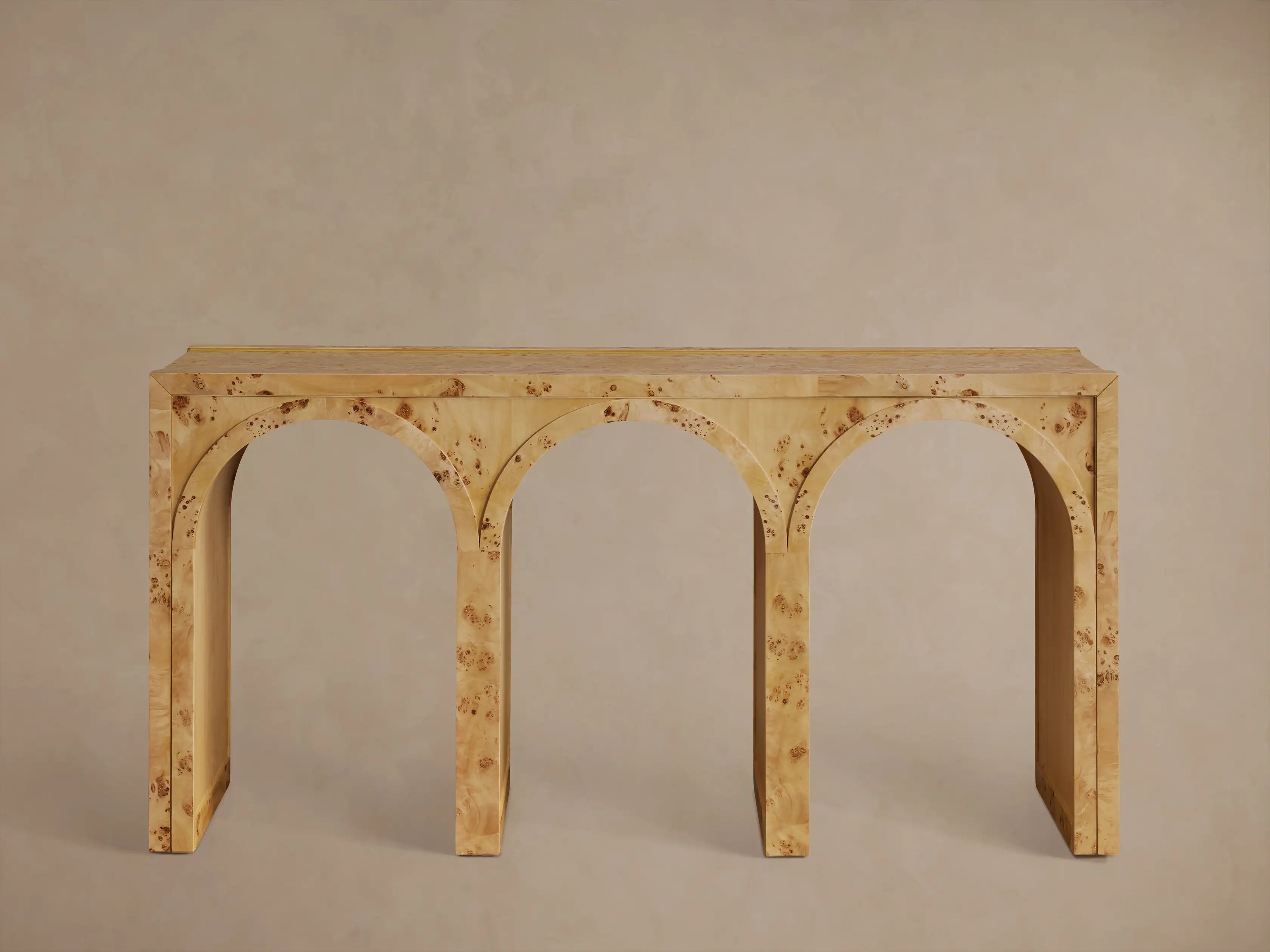 Hattiea Burl Console Table