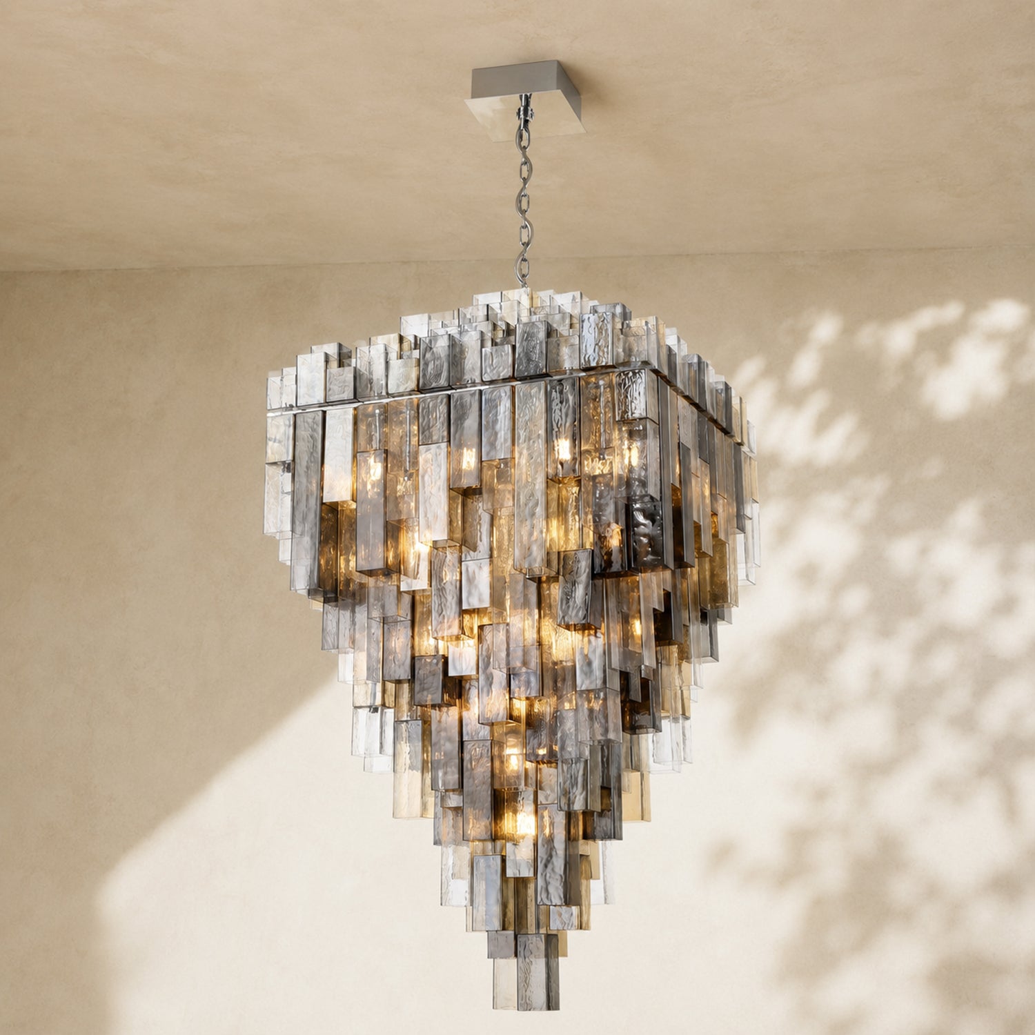 Altesa Square Glass Chandelier 46-Light