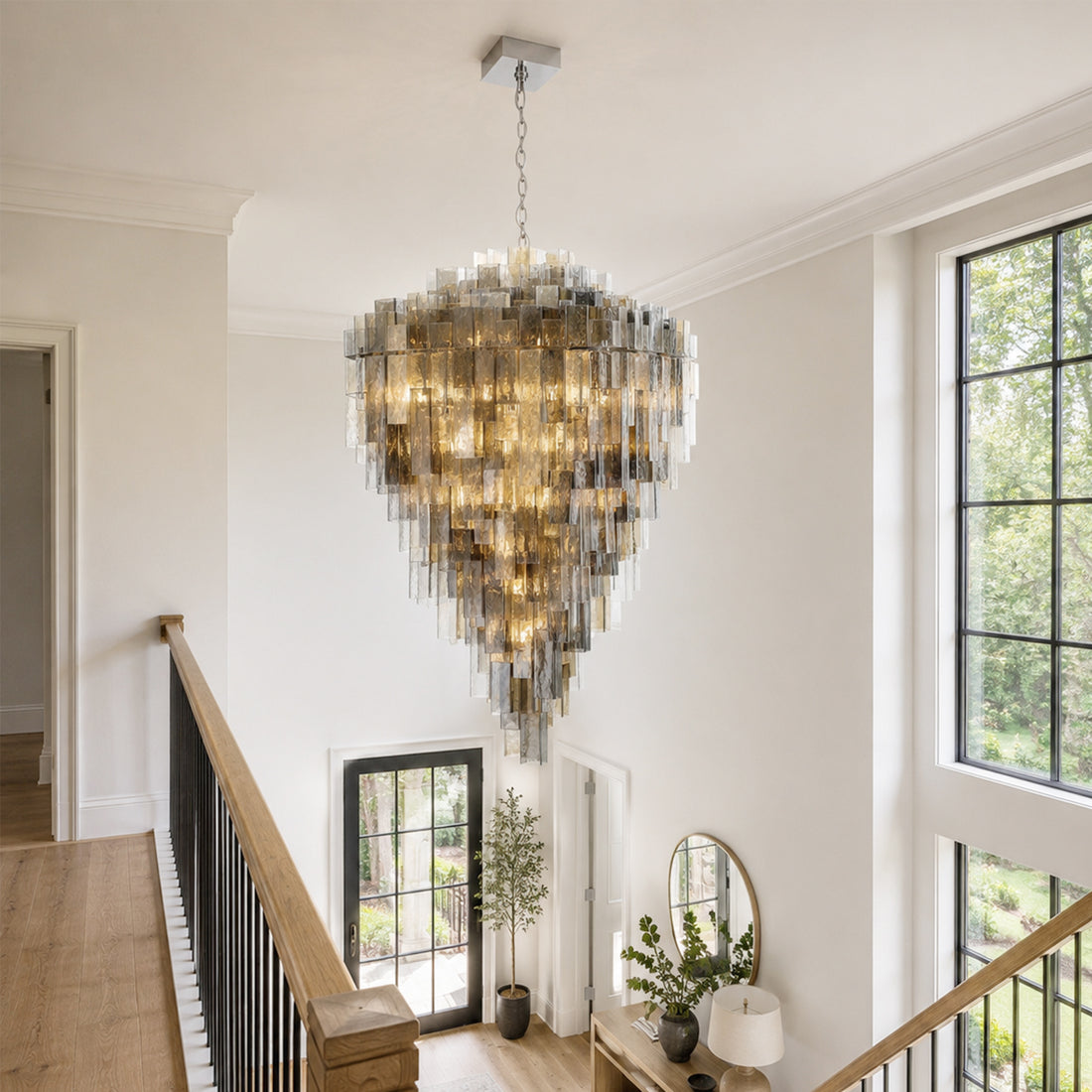 Altesa Square Glass Chandelier 46-Light